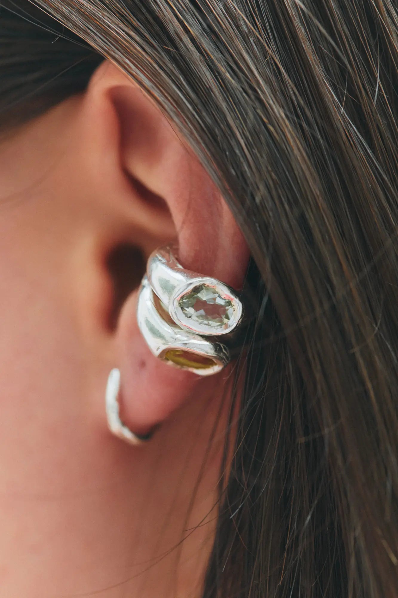 Faro Blue Ear Cuff