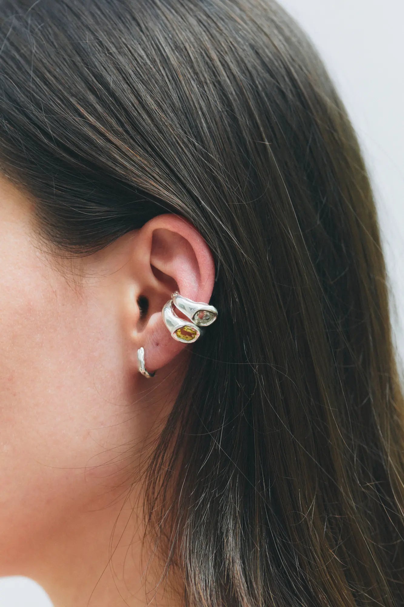 Faro Blue Ear Cuff