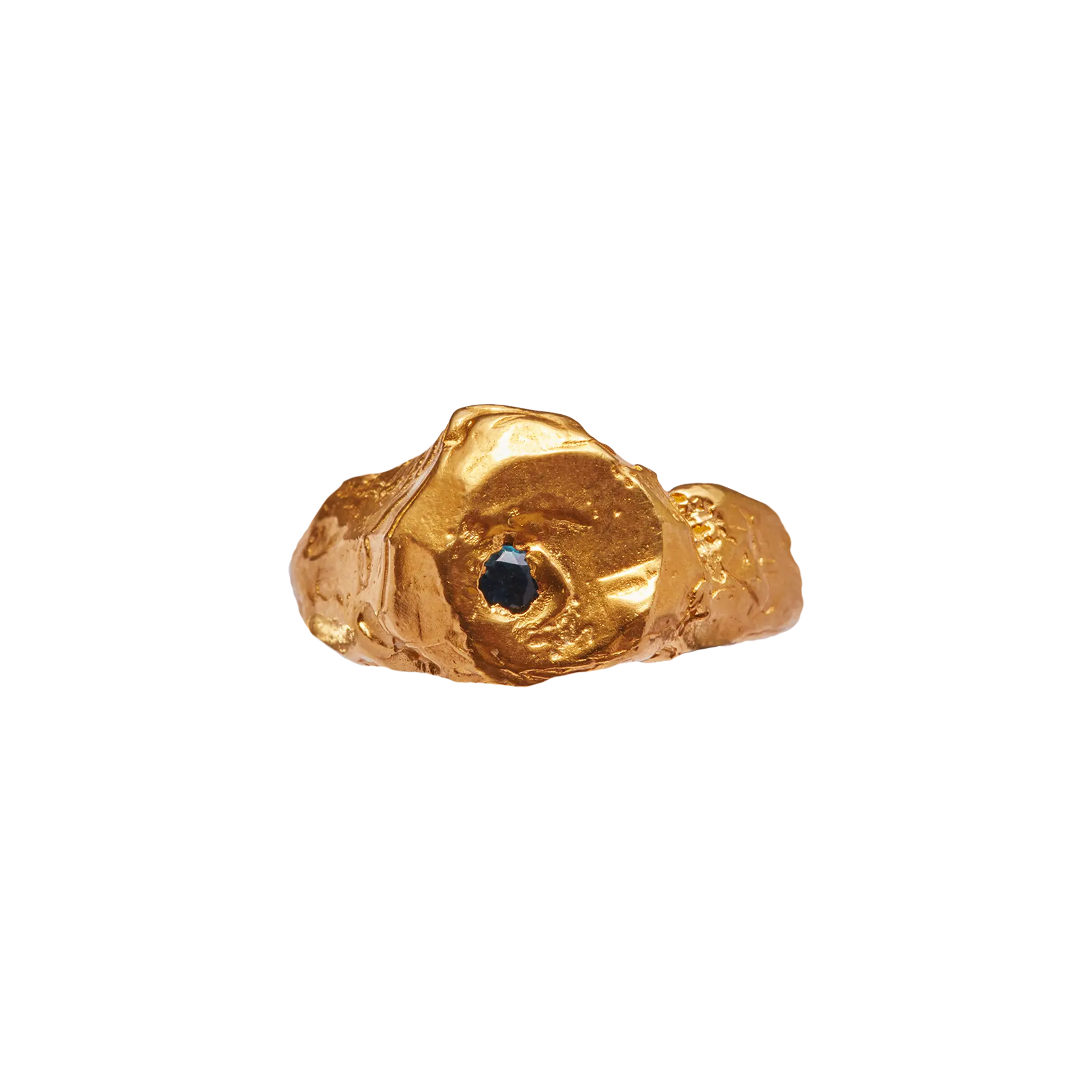 MAREA BLUE - Handmade gold plated ring | Simuero MAREA BLUE - Handmade gold plated ring | Simuero