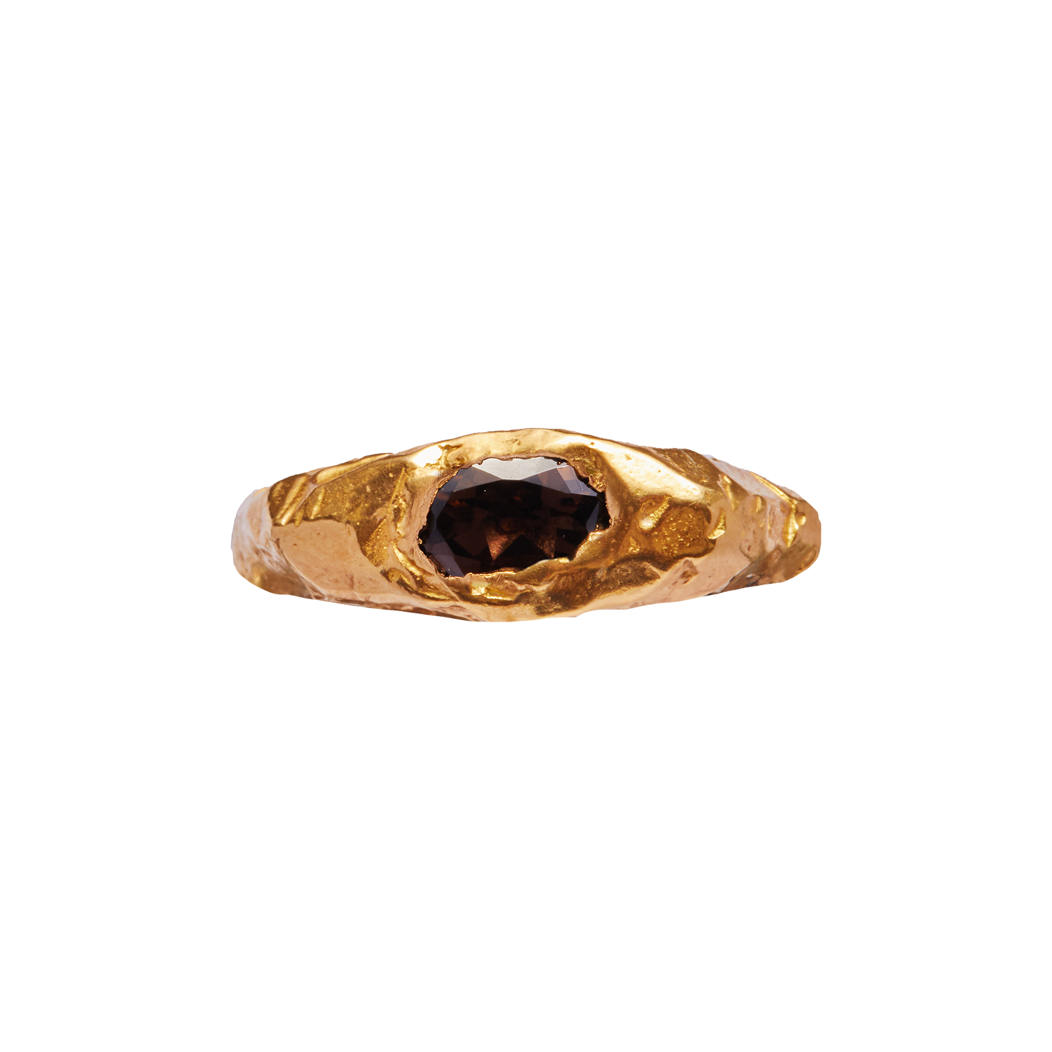 POLO BROWN - Handmade gold plated ring | Simuero POLO BROWN - Handmade gold plated ring | Simuero