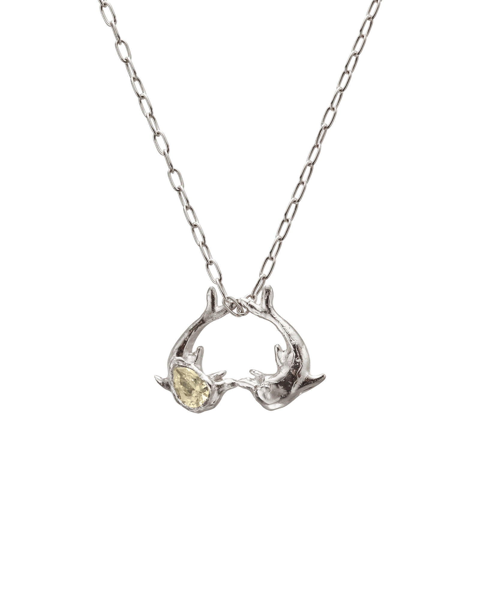 Los Delfines: Handmade Recycled Silver Necklace | Simuero