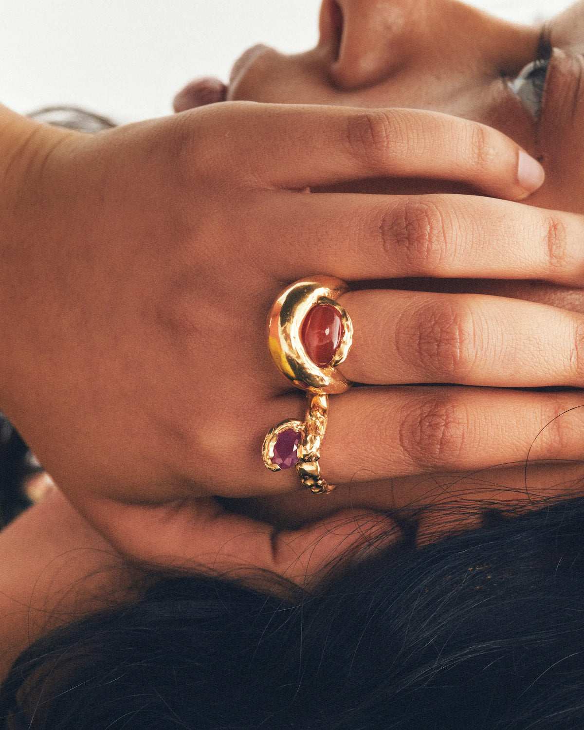 Julio - Handmade gold plated ring | Simuero
