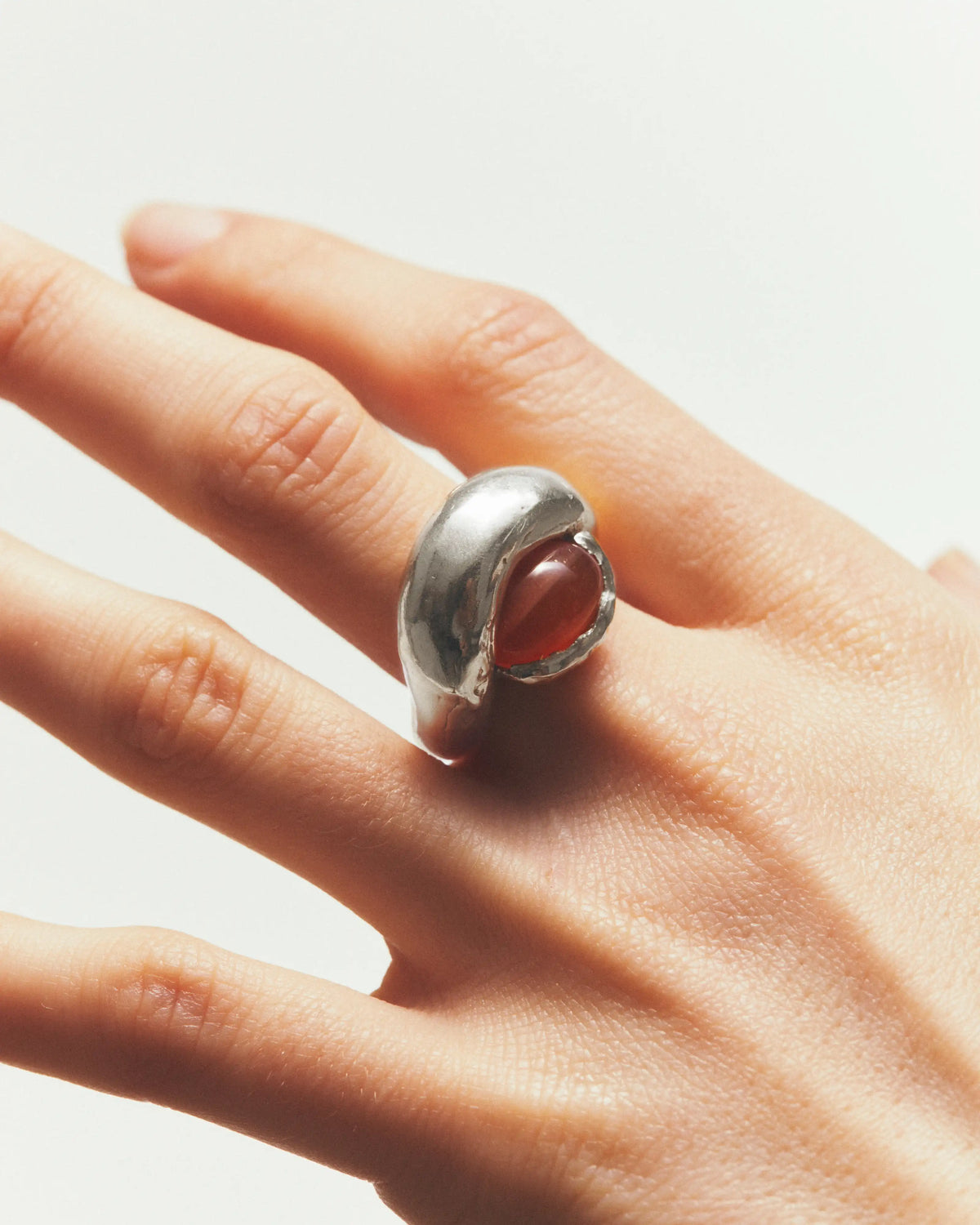 Ola Orange: Handmade Silver Ring with Citrine | Simuero Ola Orange: Handmade Silver Ring with Citrine | Simuero