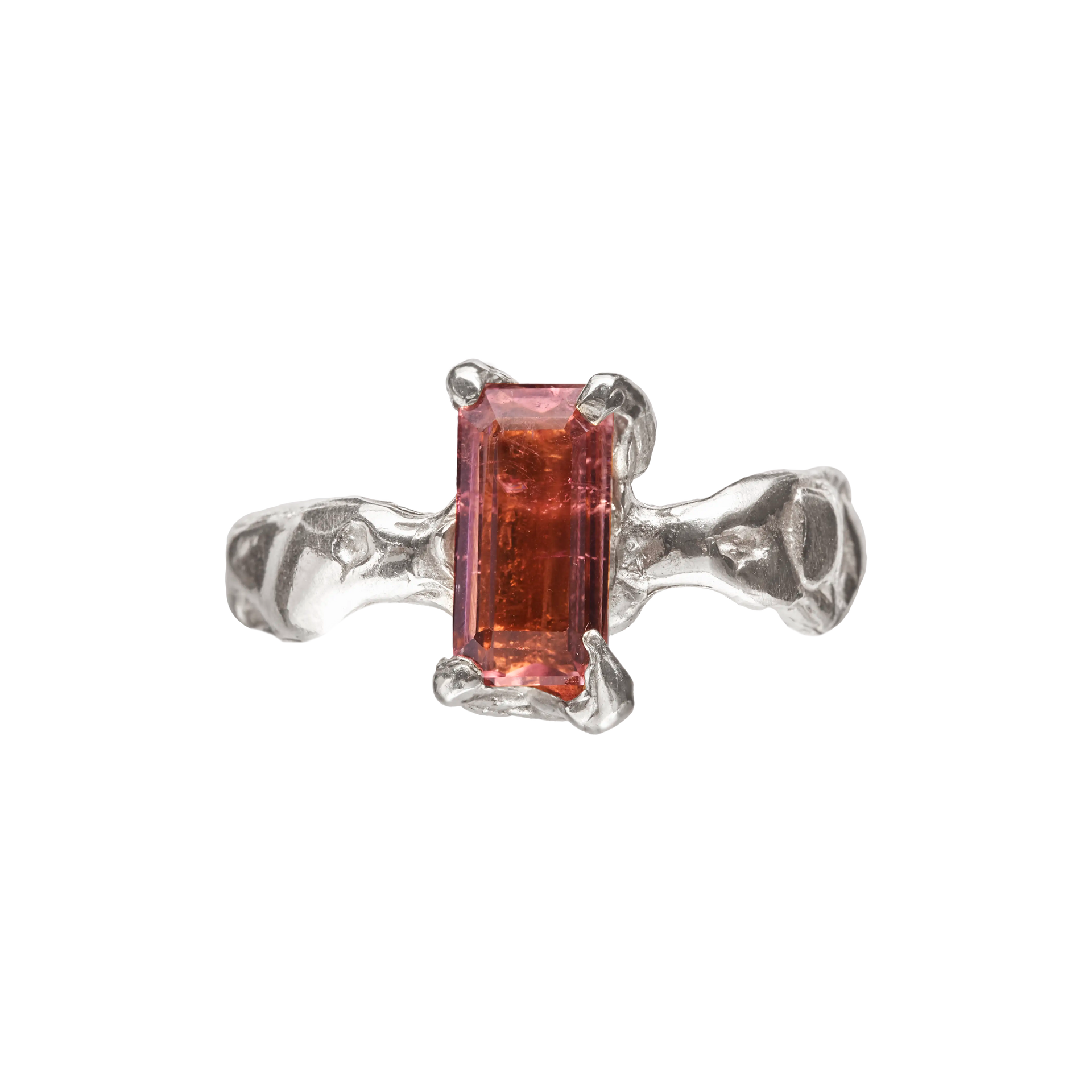 Octubre: Handmade Silver Ring with Tourmaline | Simuero