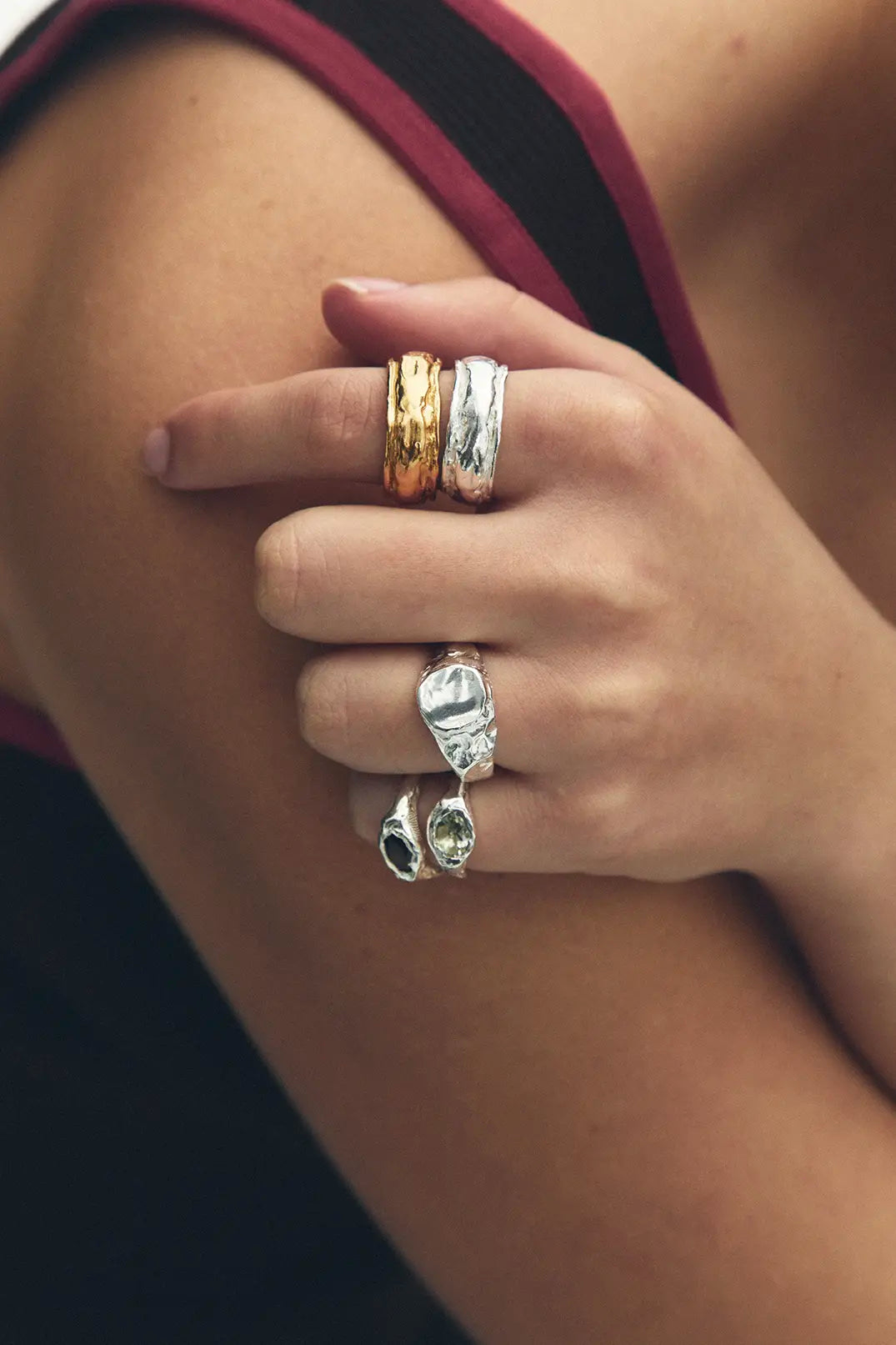 Faro Cavallería: Handmade Silver Smoky Quartz Ring | Simuero Faro Cavallería: Handmade Silver Smoky Quartz Ring | Simuero