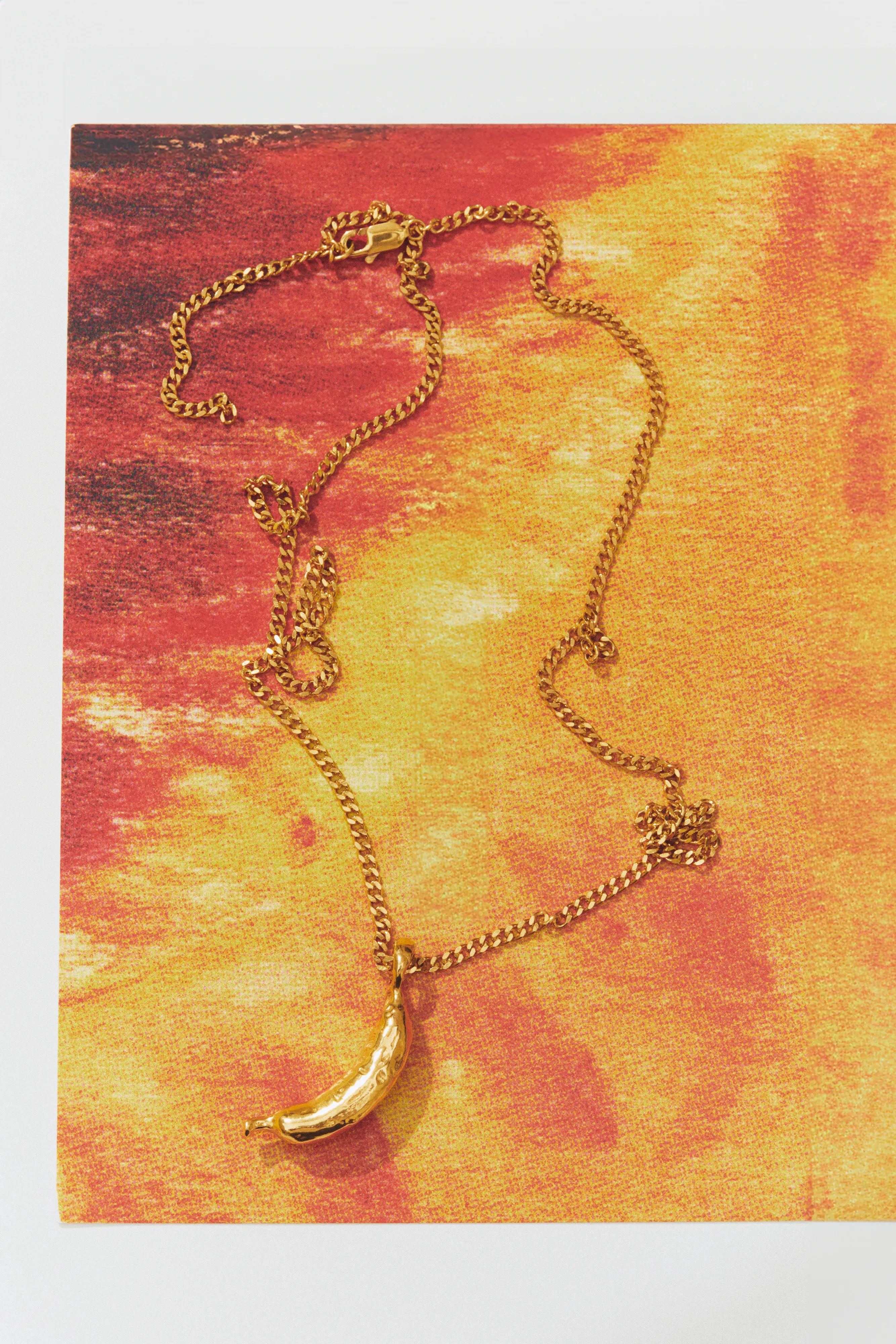 PLÁTANO - Handmade gold plated necklace | Simuero PLÁTANO - Handmade gold plated necklace | Simuero