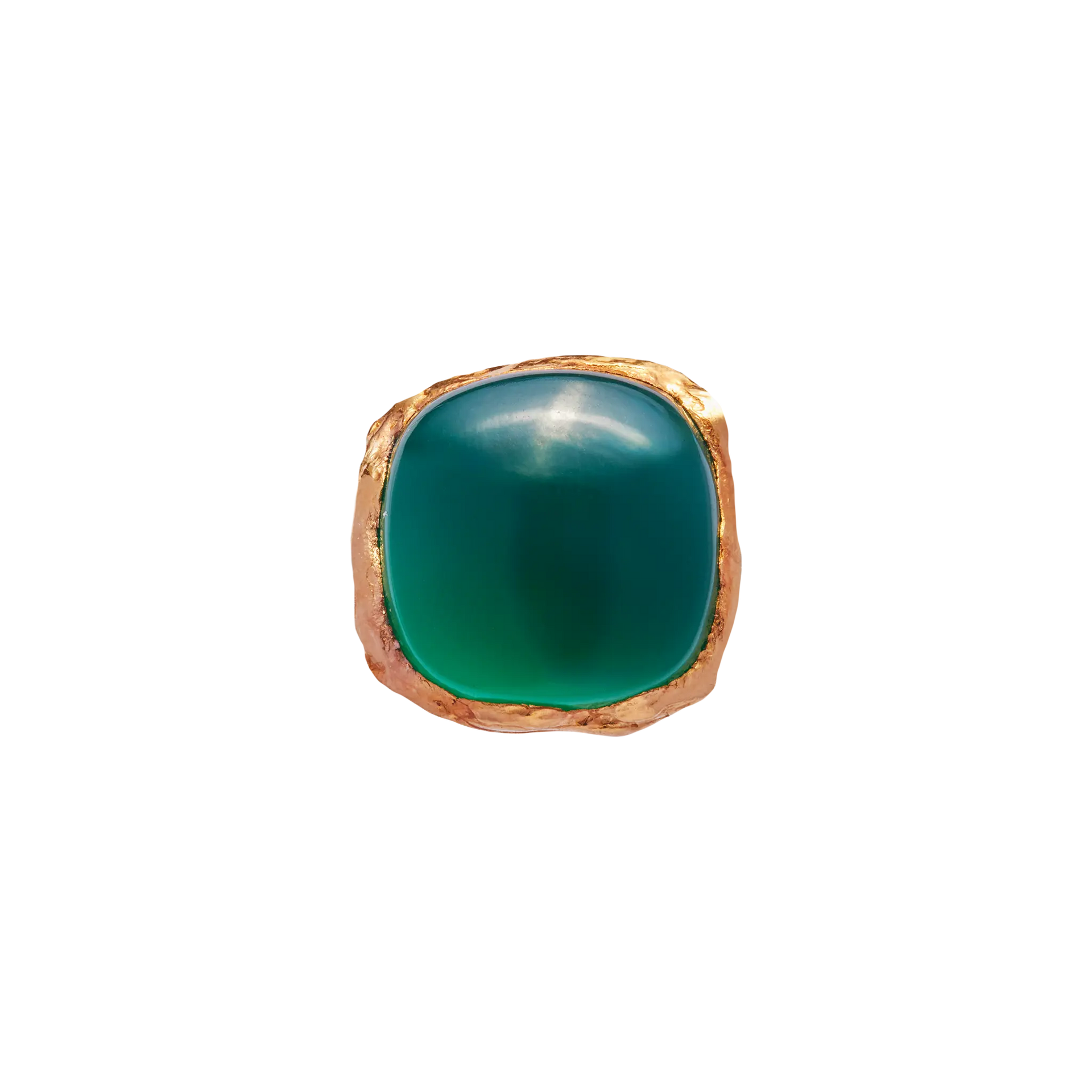BOYA GREEN - Handmade gold plated ring | Simuero
