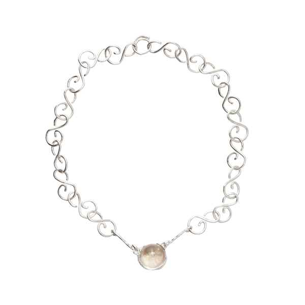 ◇Primaute◇ FLO CHOKER Faux Diamond Choker With Blue Stones - Zevar by Geeta