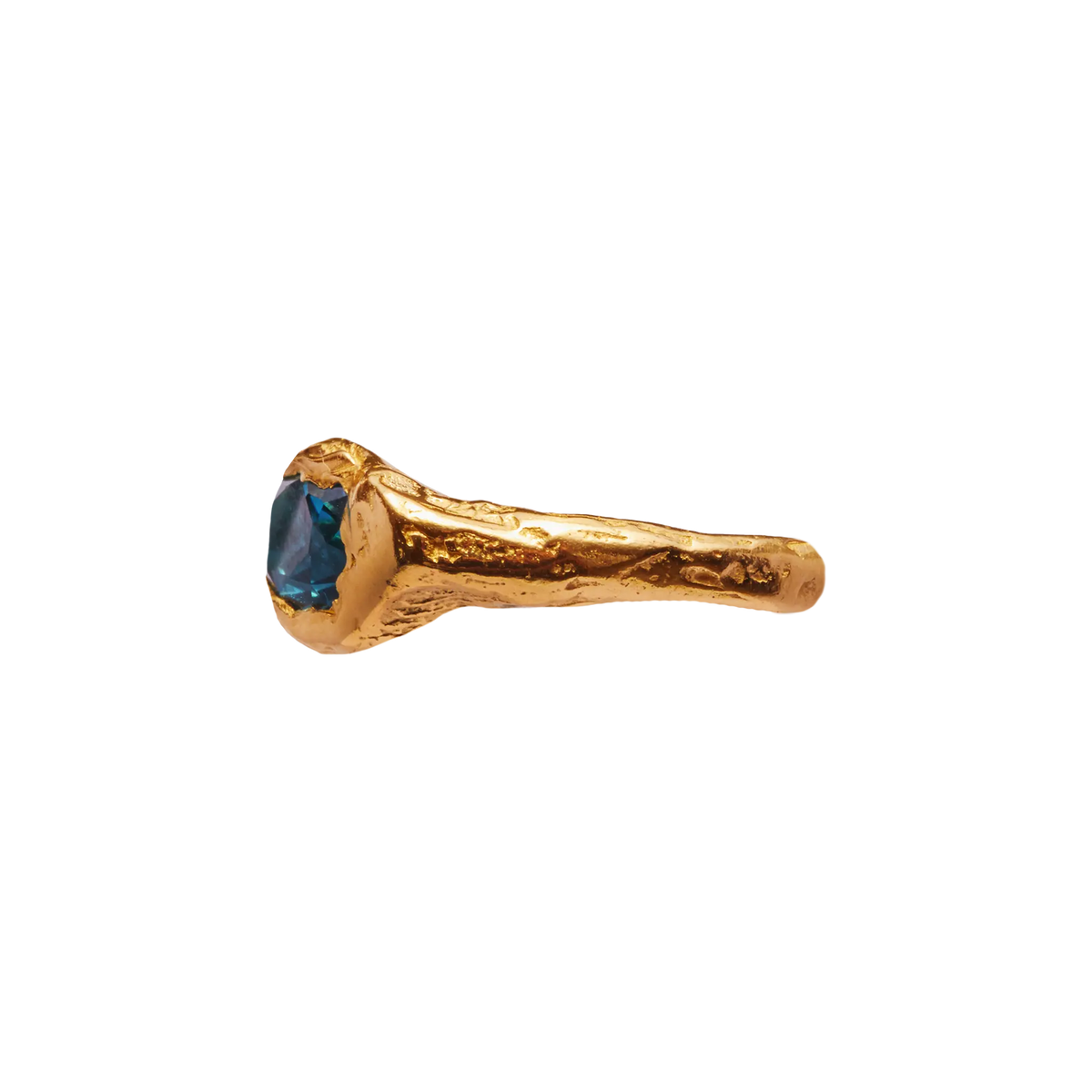 Faro Formentor: 18k Gold Ring with Topaz Cz | Simuero