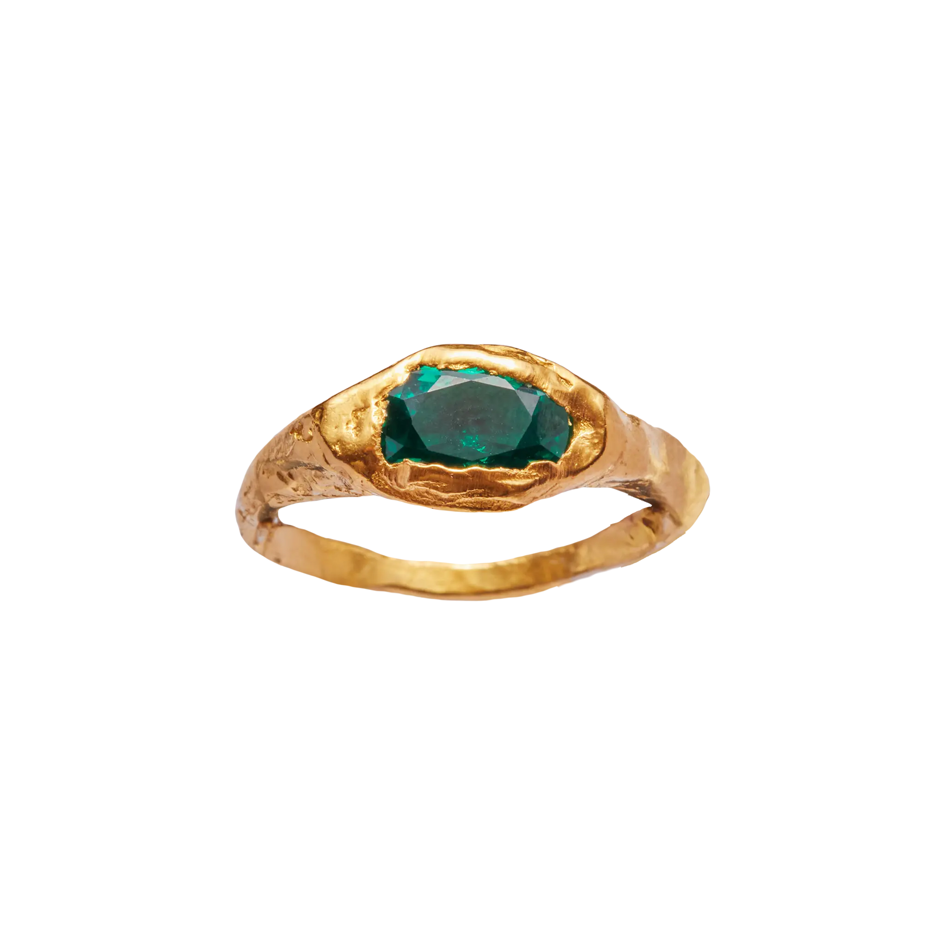 Simuero Faro Ring 宝石 海 リング 指輪 グリーン FARO GREEN - Handmade silver ring | Simuero
