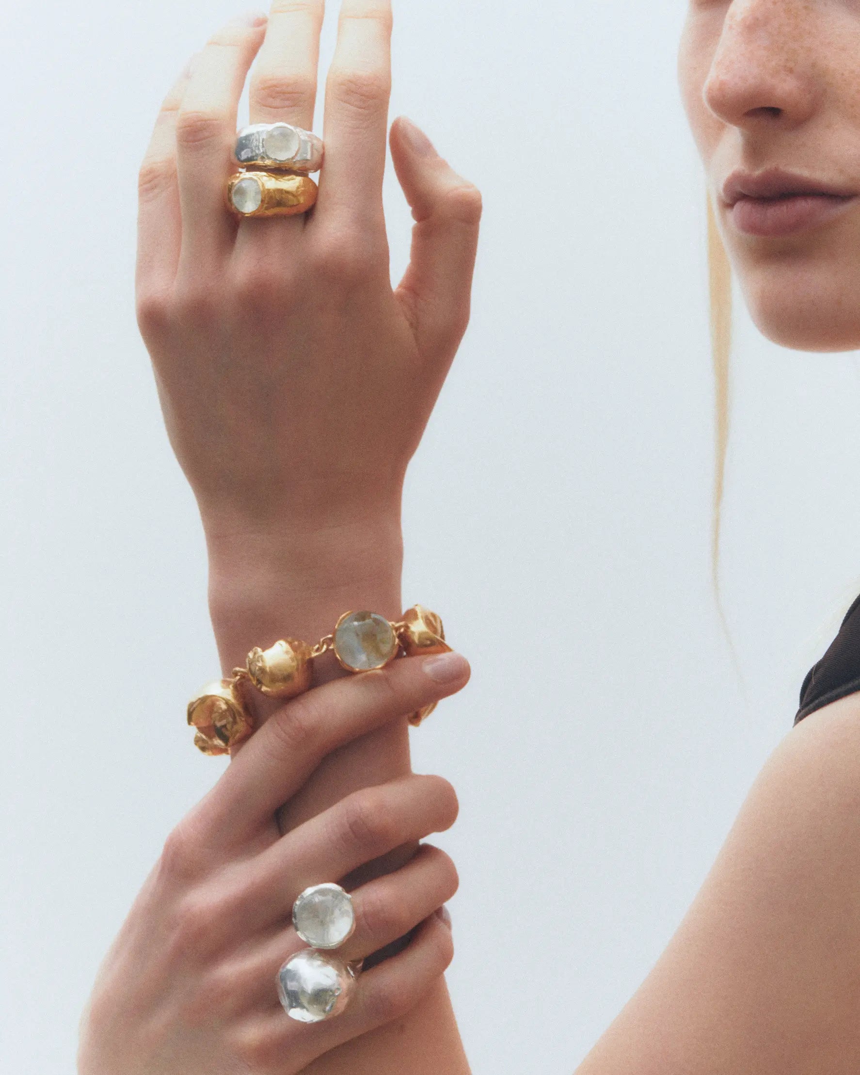 FRUTO AGUA - Handmade gold plated ring | Simuero FRUTO AGUA - Handmade gold plated ring | Simuero