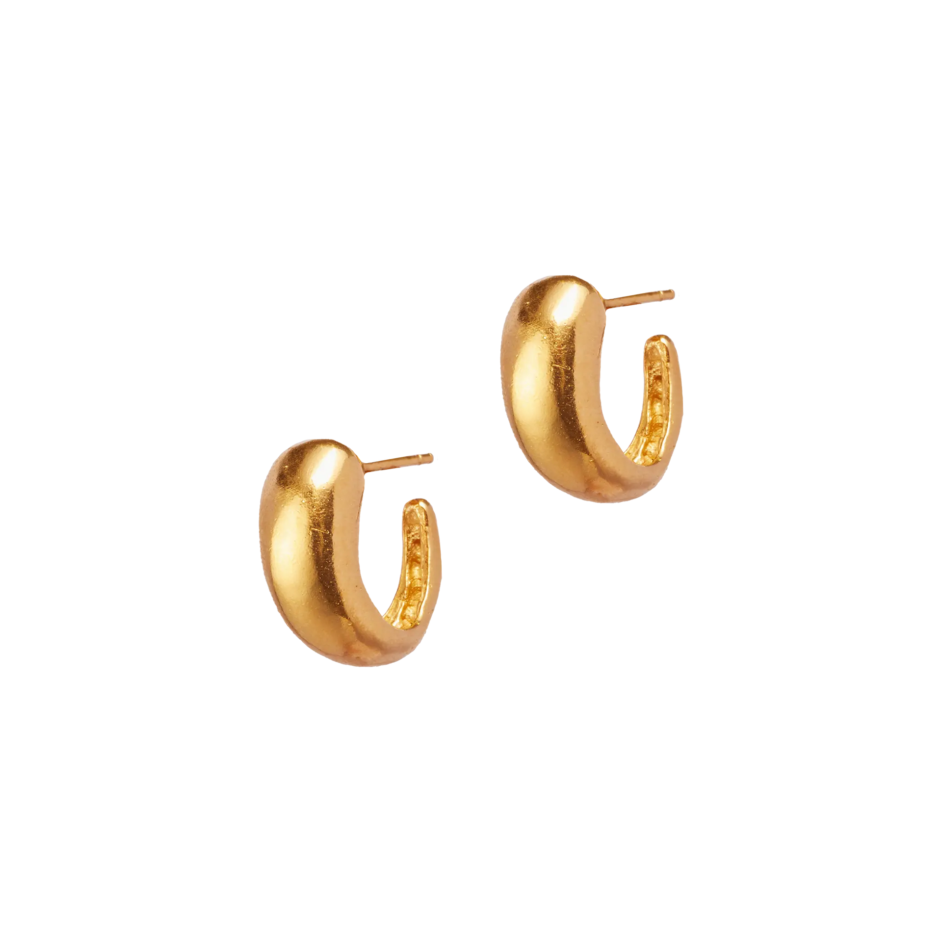 GOTA HOOP - Pendientes artesanales bañados en oro | Simuero