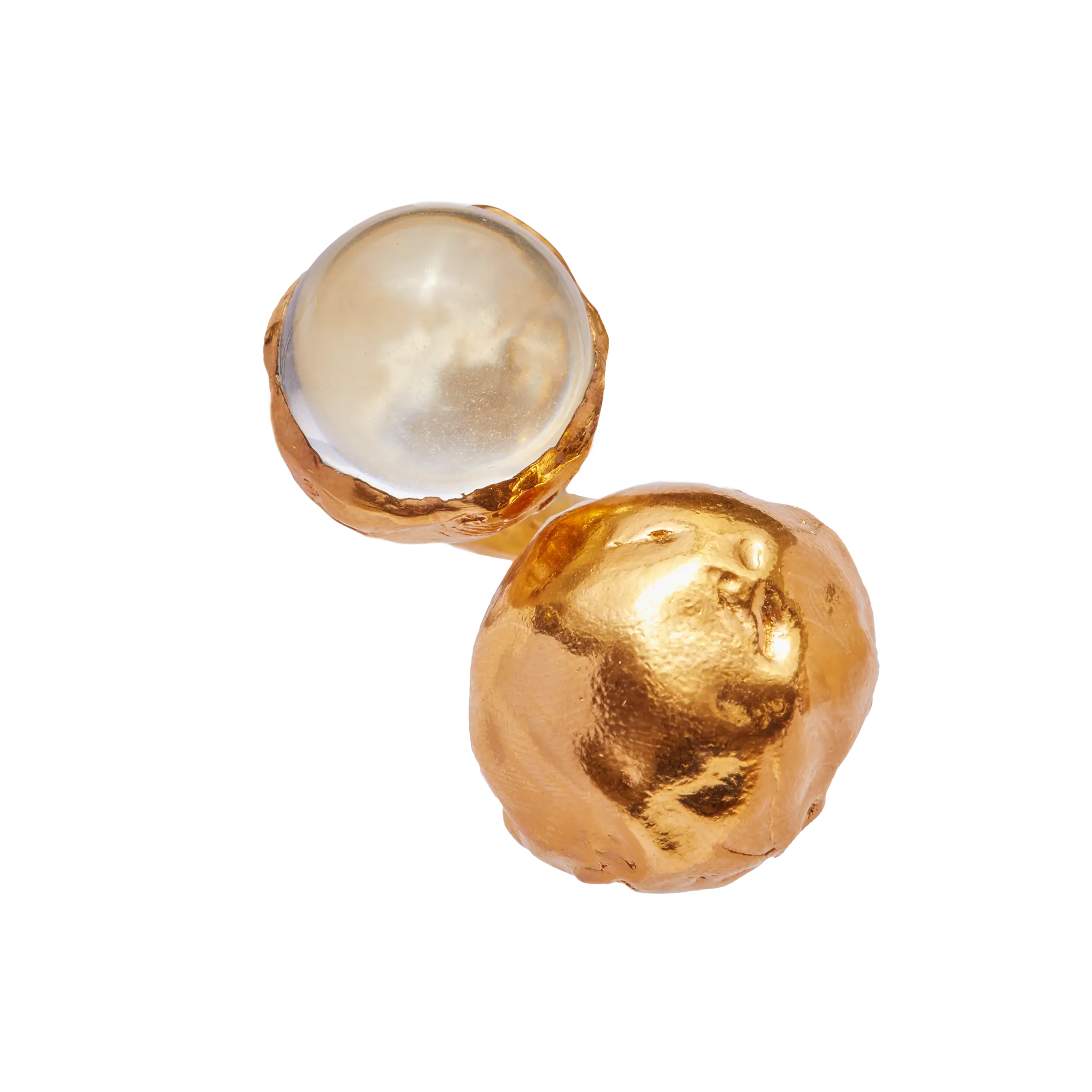 GUINDA AGUA - Handmade gold plated ring | Simuero