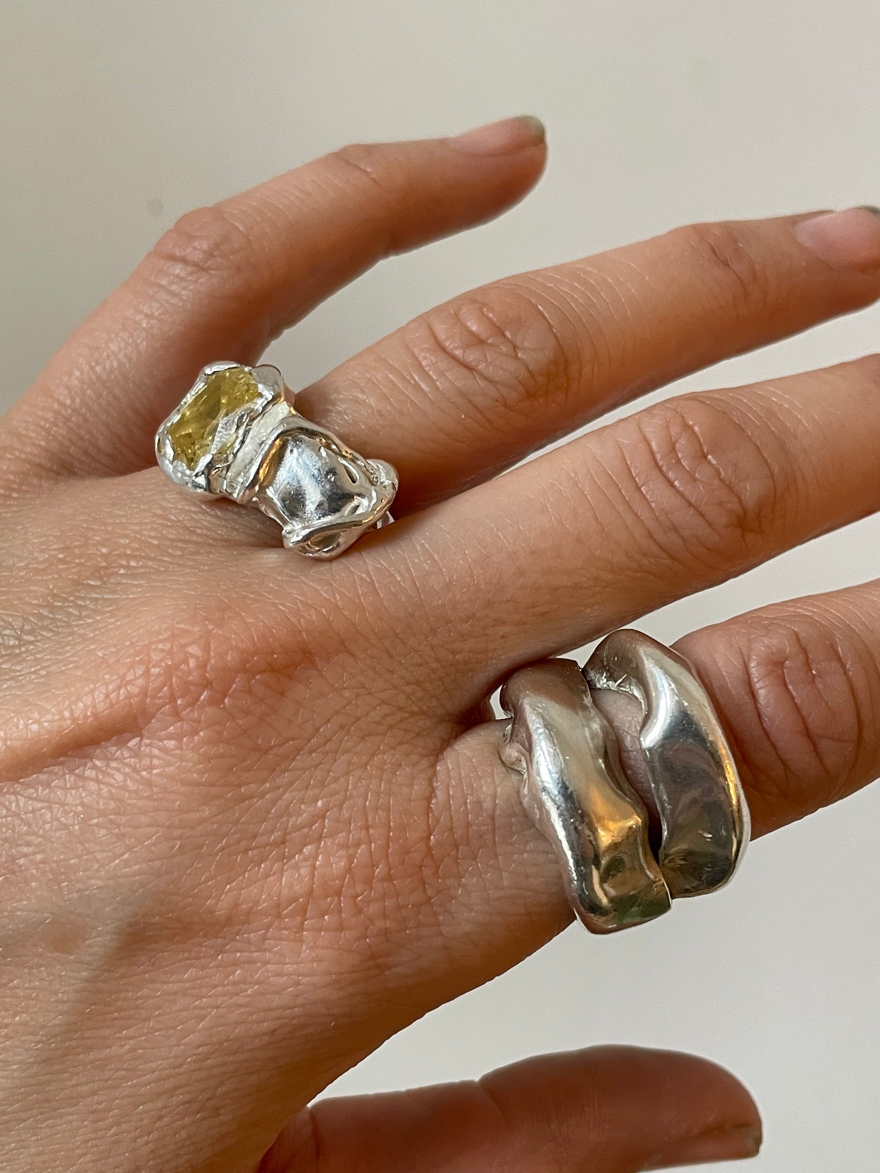 Yellow 2025 silver ring