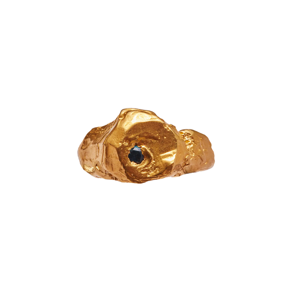 MAREA BLUE - Handmade gold plated ring | Simuero MAREA BLUE - Handmade gold plated ring | Simuero