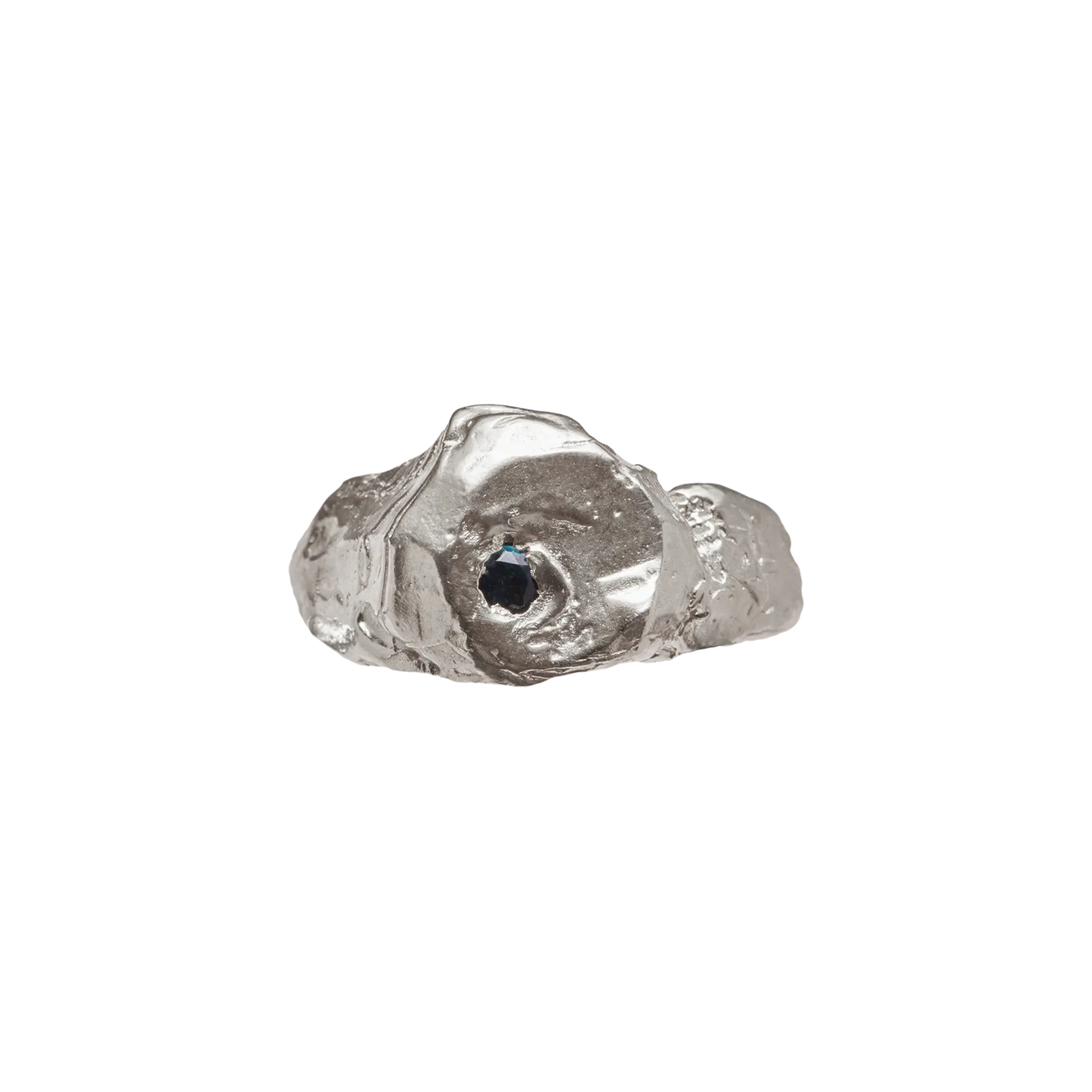 MAREA BLUE - Handmade silver ring | Simuero