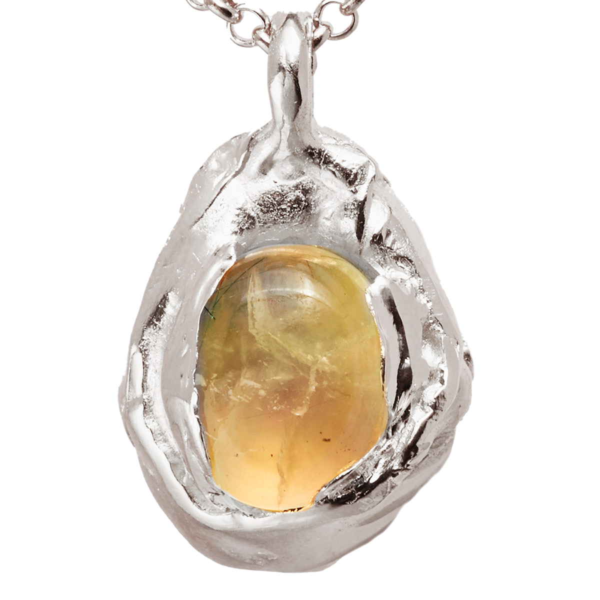 アクセサリー simuero Norte Necklace Néctar Uva: Handmade Silver Prehnite Necklace | Simuero
