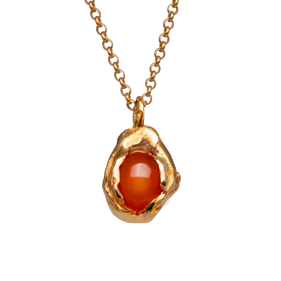 necklace ORANGE Handmade NÉCTAR gold | plated Simuero -