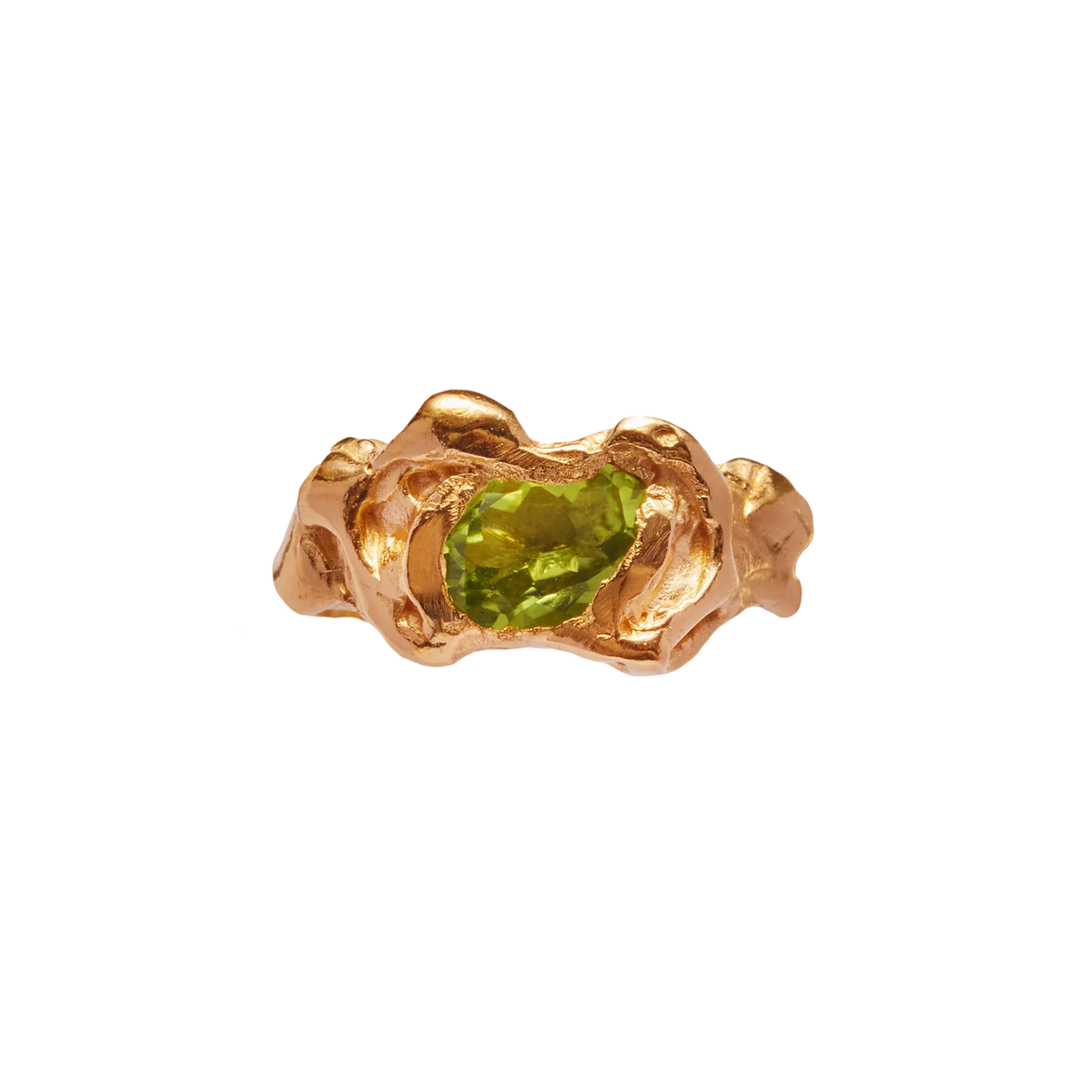Ola Green: Handmade 18k Gold Ring with Peridot | Simuero Ola Green: Handmade 18k Gold Ring with Peridot | Simuero