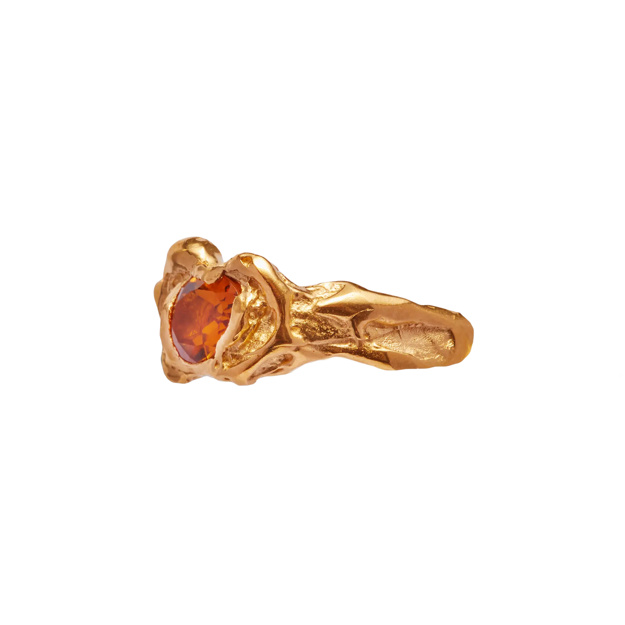 Ola Orange: Handmade 18k Gold Ring with Citrine | Simuero Ola Orange: Handmade 18k Gold Ring with Citrine | Simuero