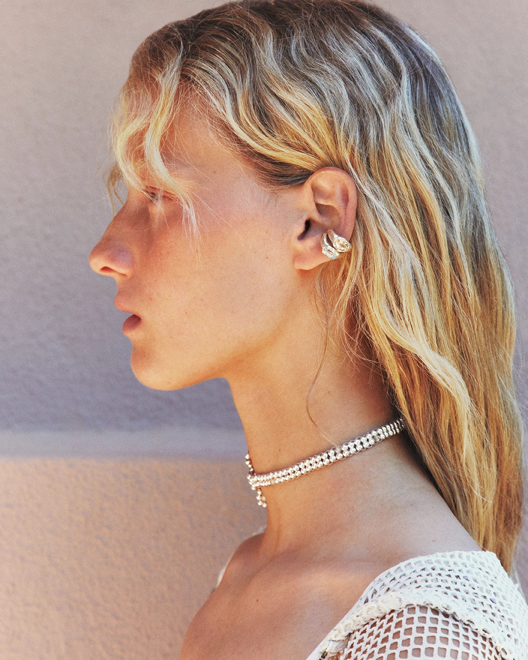 Faro Blue Ear Cuff
