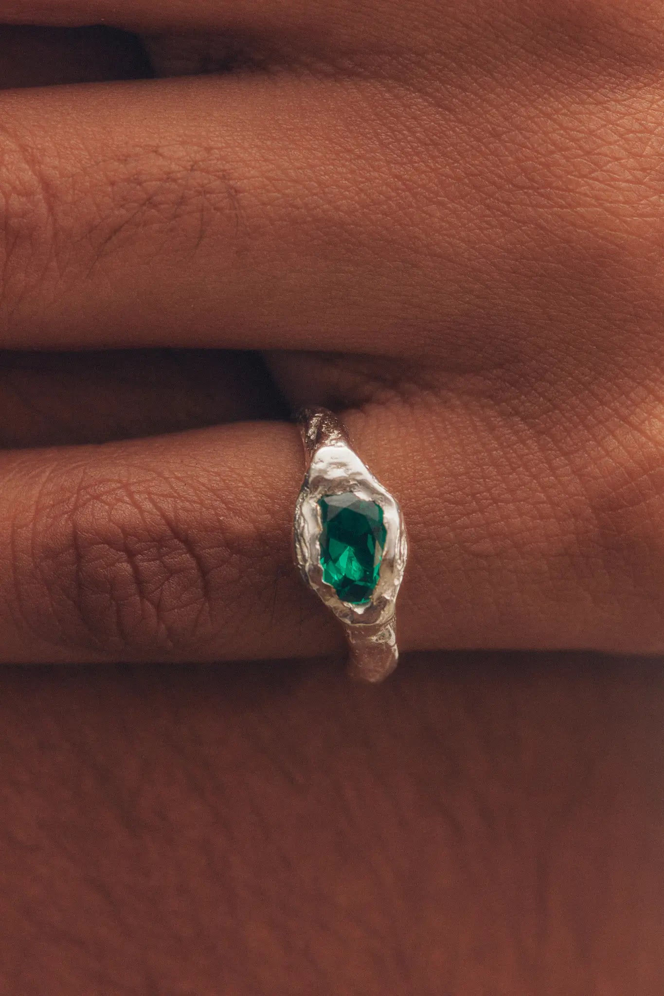 FARO GREEN - Handmade silver ring | Simuero FARO GREEN - Handmade silver ring | Simuero