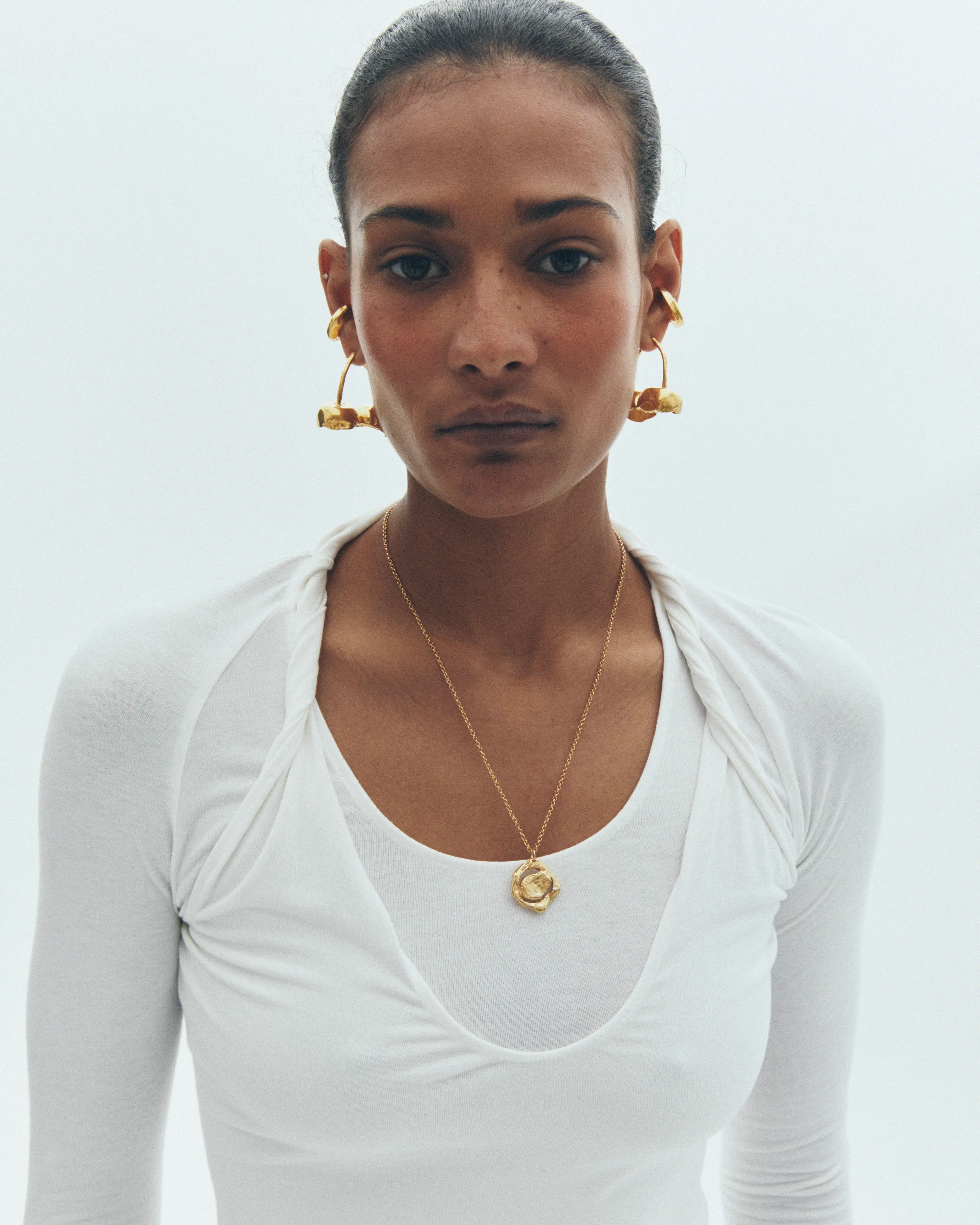 AMULETO - Handmade gold plated necklace | Simuero
