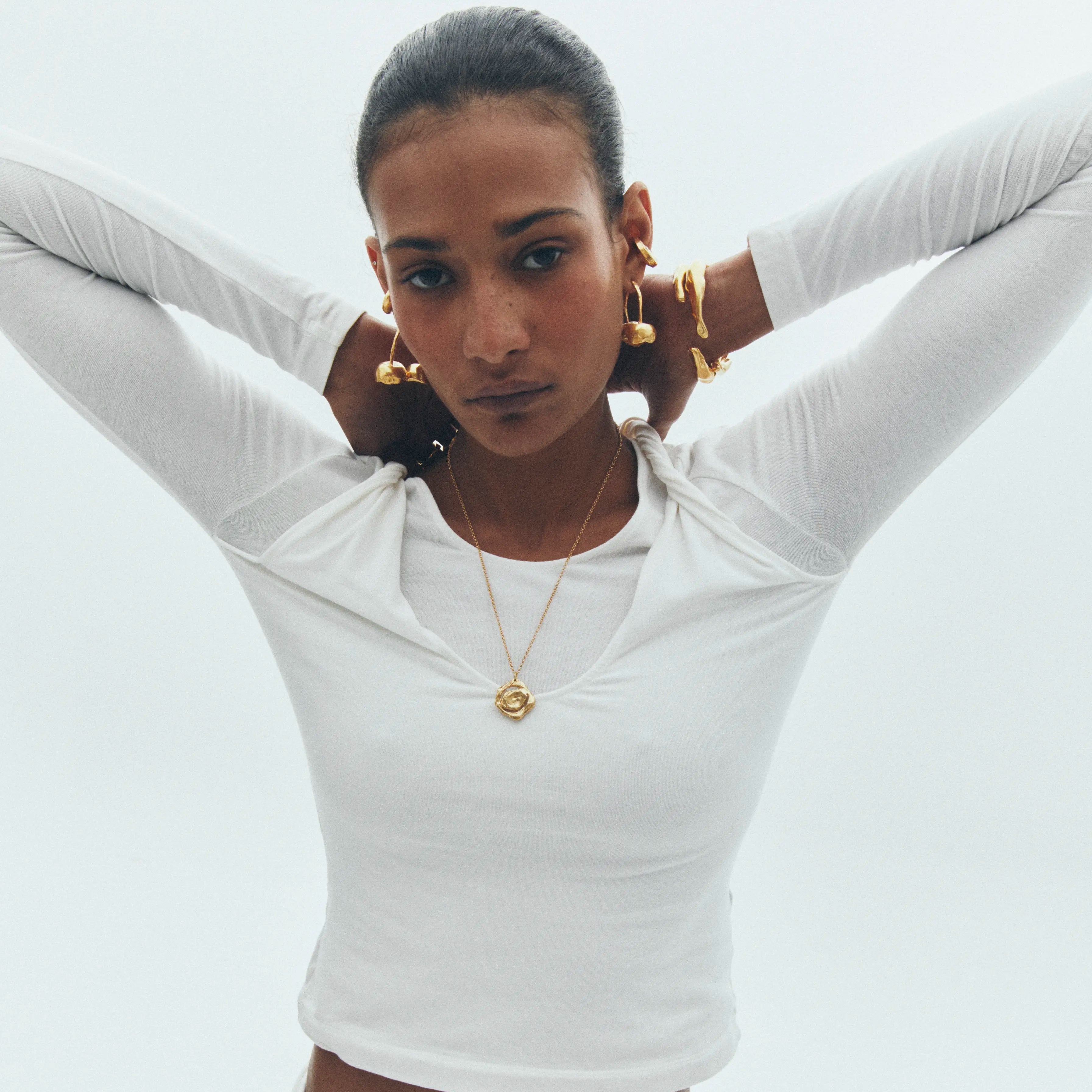 AMULETO - Handmade gold plated necklace | Simuero