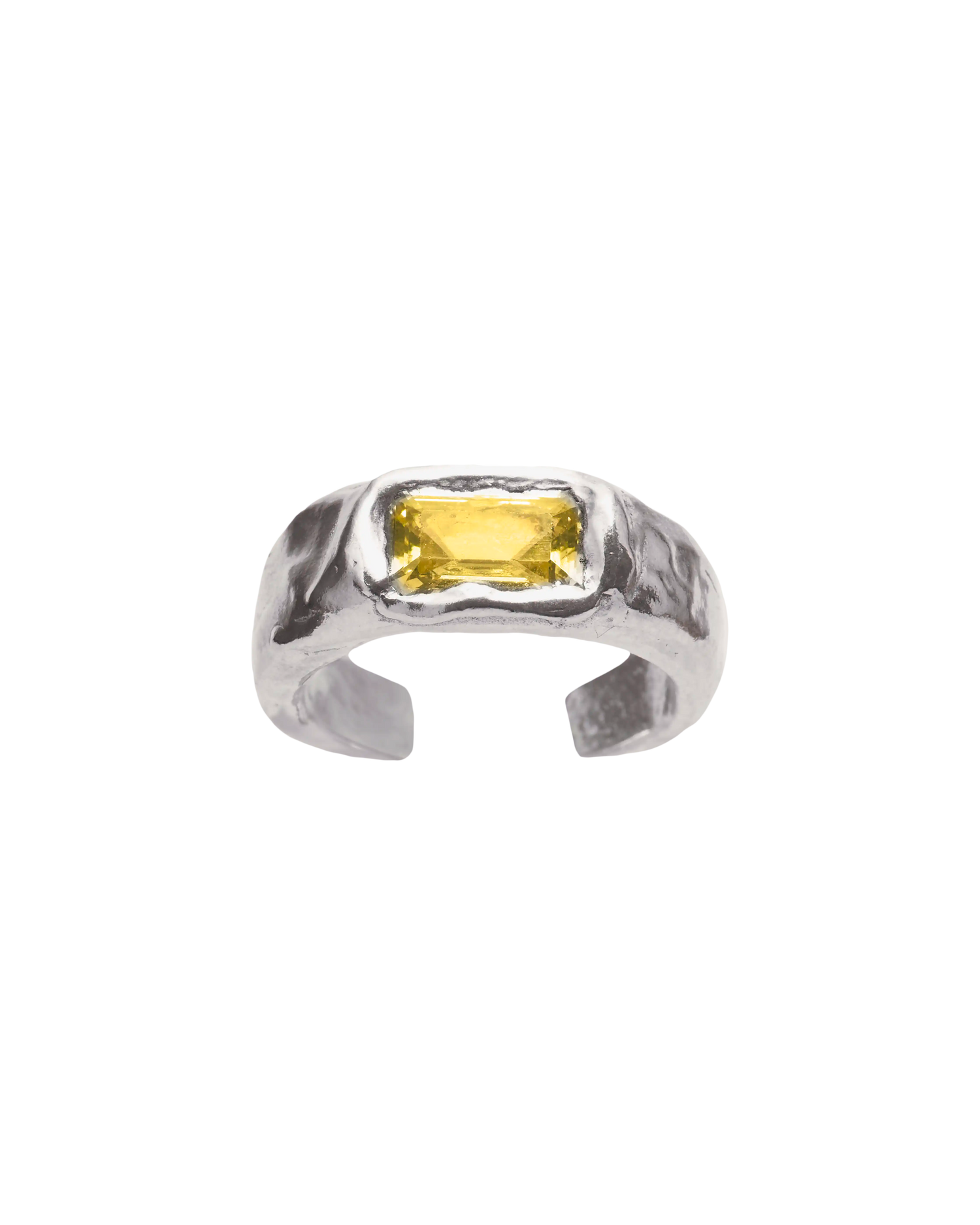 COSTA YELLOW - Handmade silver toe ring | Simuero
