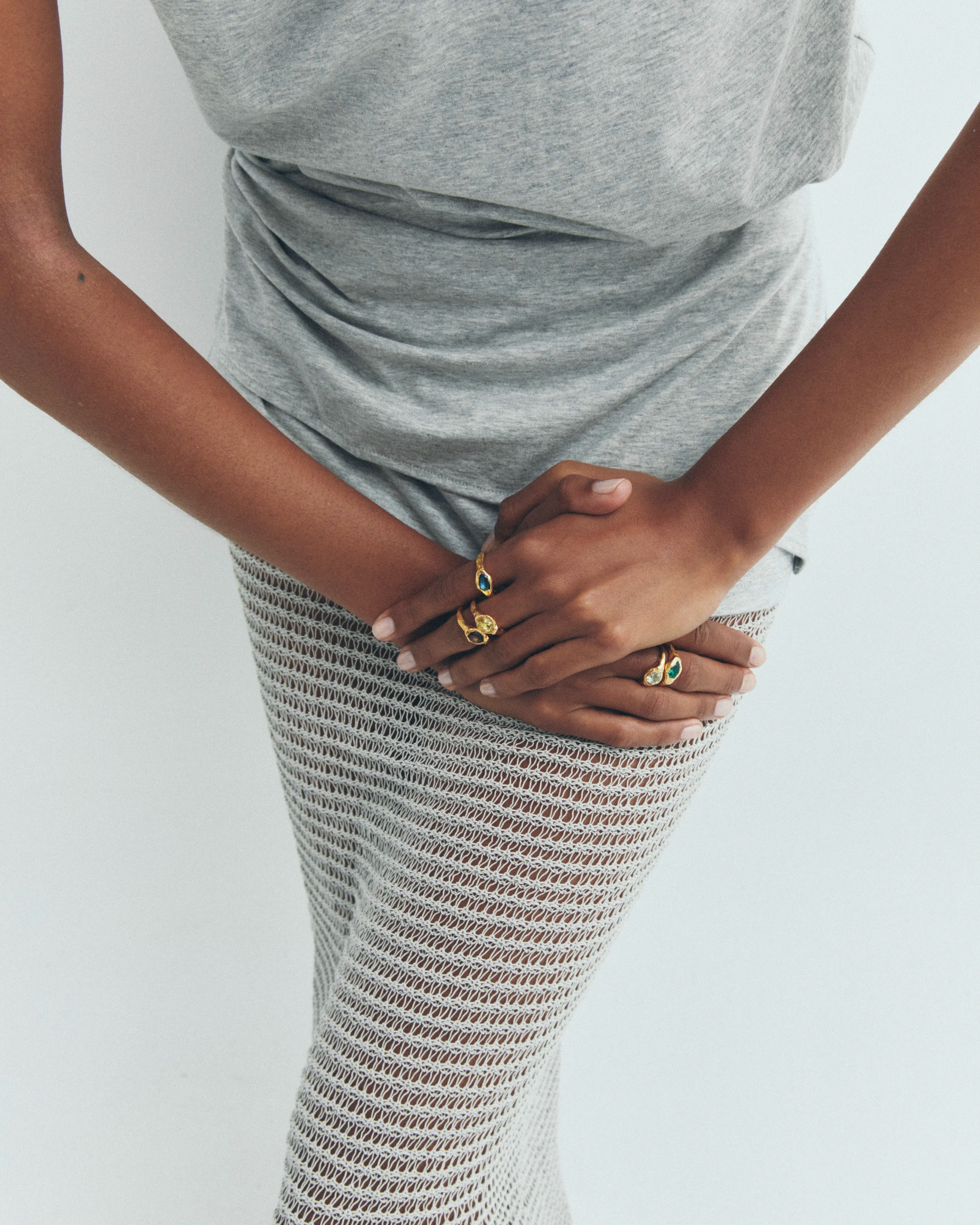 FARO FORMENTOR - Handmade gold plated ring | Simuero