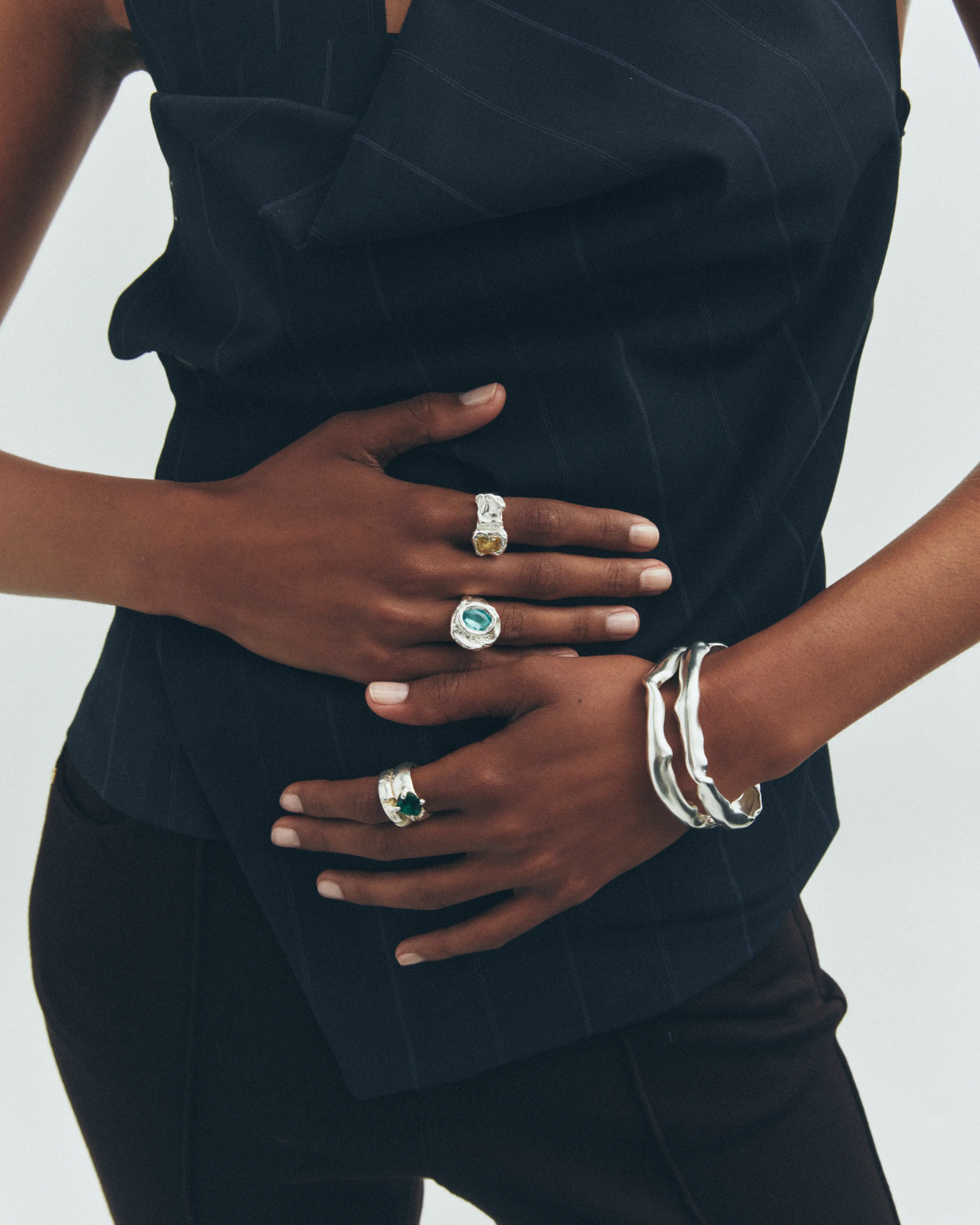 LAGO - Handmade silver ring | Simuero