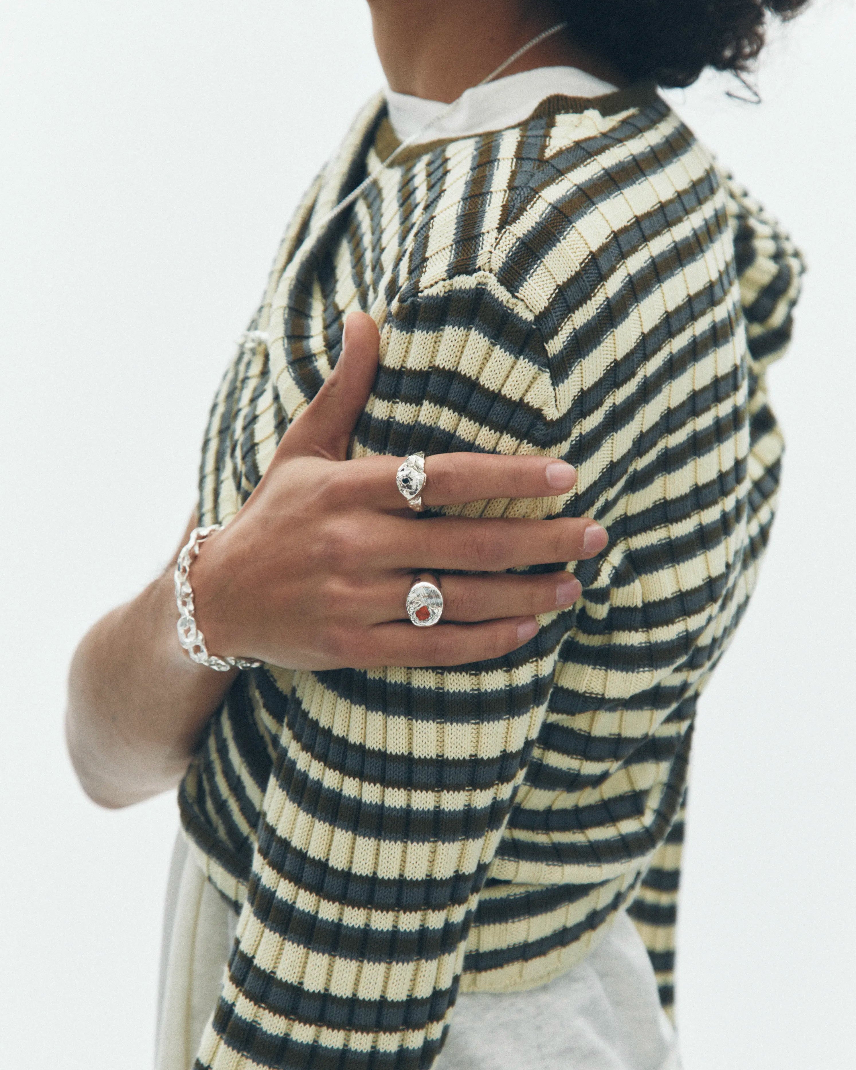 MAREA BLUE - Handmade silver ring | Simuero