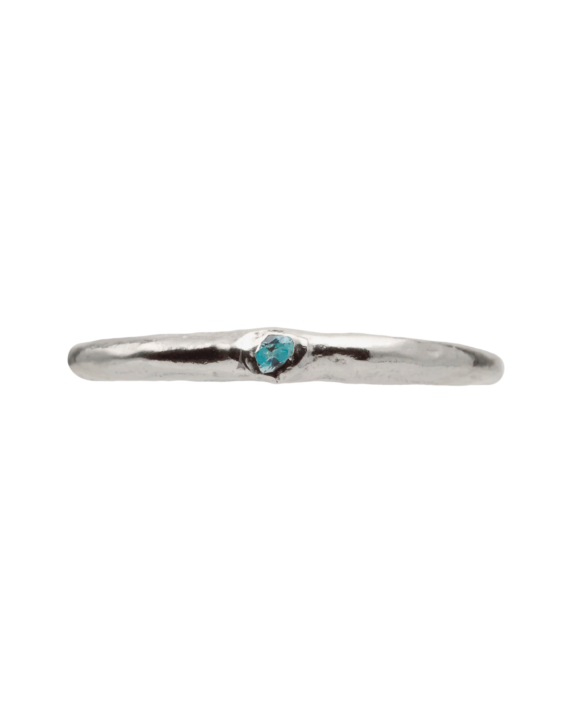 MARGARITA BLUE - Handmade silver toe ring | Simuero
