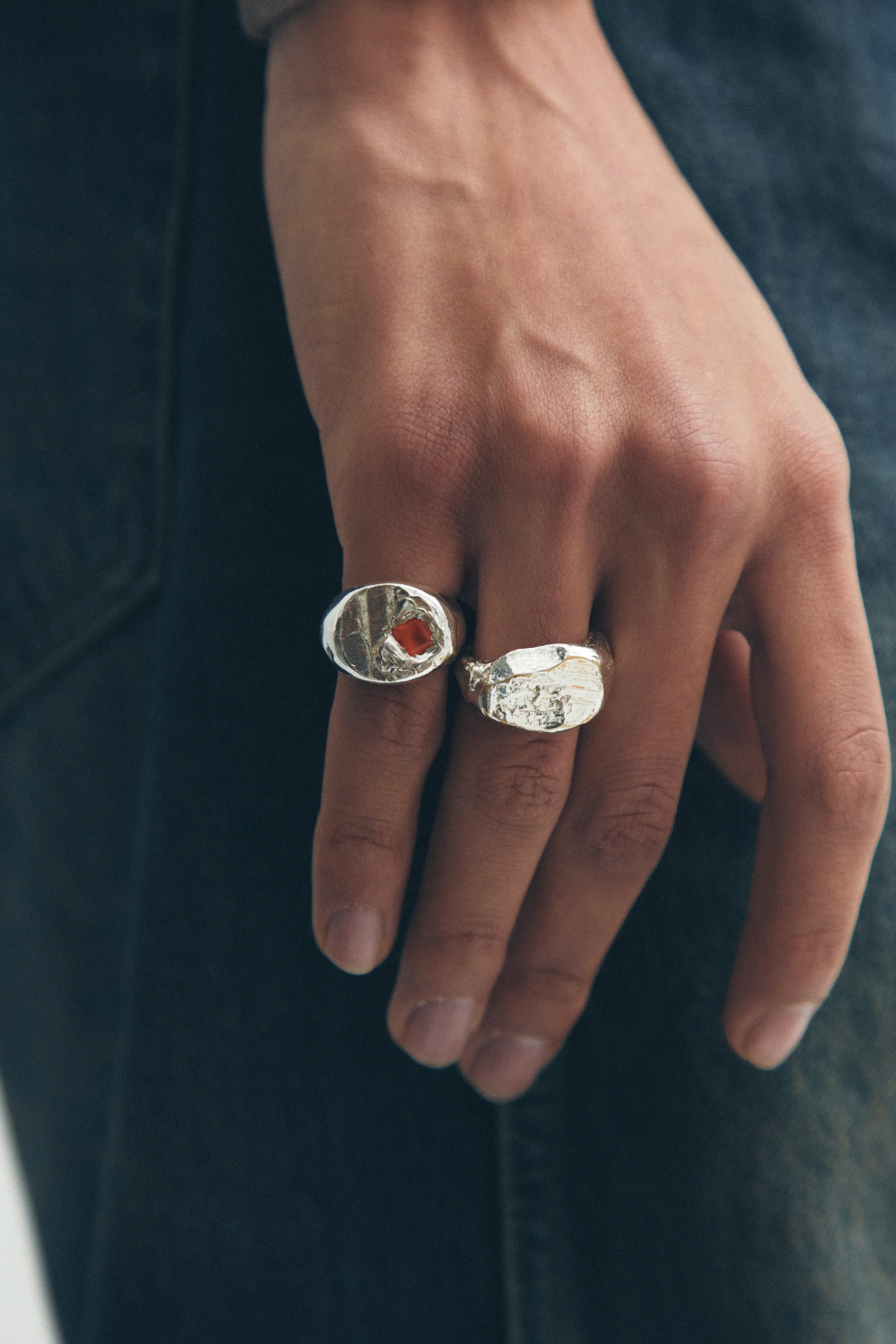 SELLO AGOSTO - Handmade silver ring | Simuero