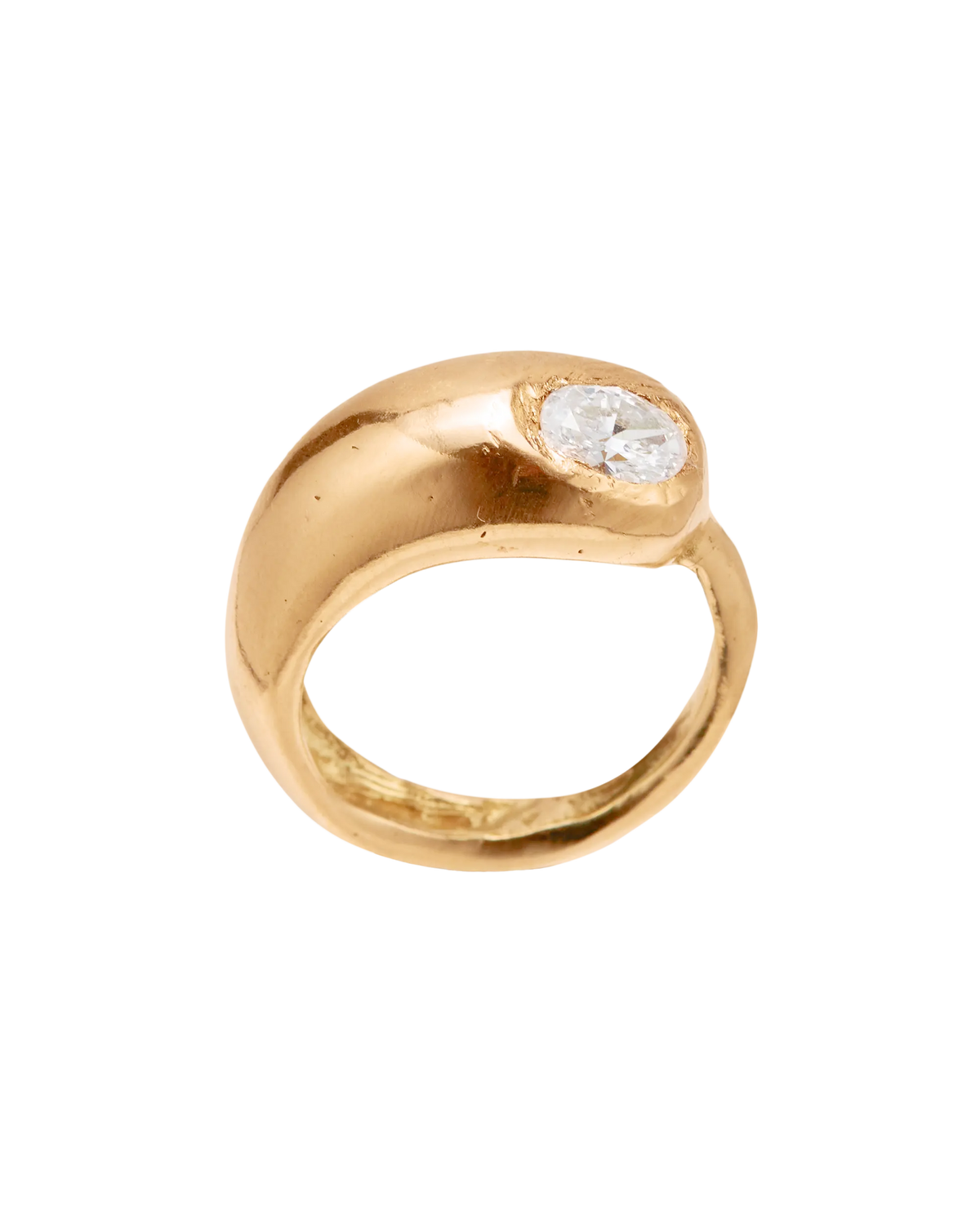 Gota Diamond ring - Handmade solid gold ring | Simuero