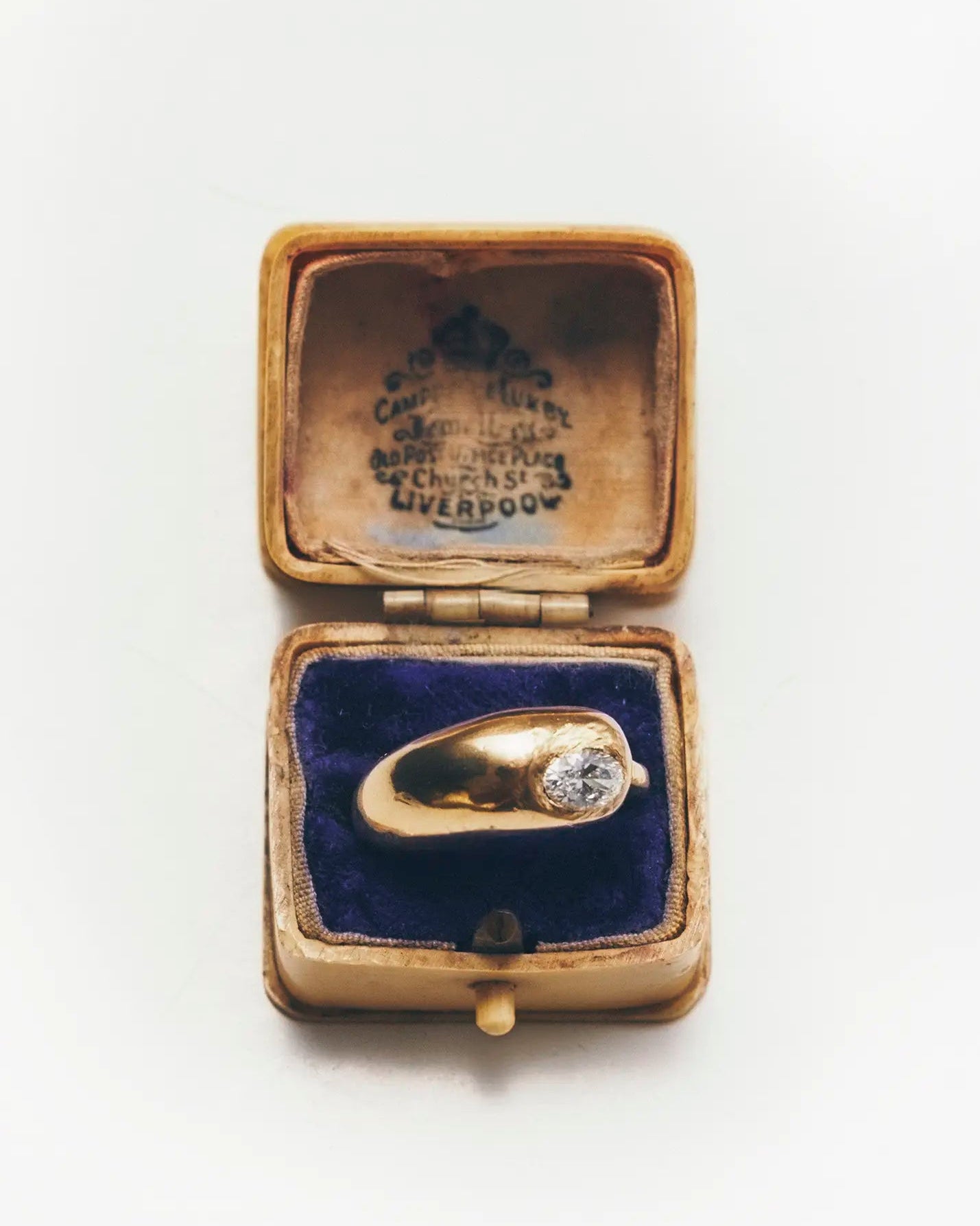 Gota Diamond ring - Handmade solid gold ring | Simuero