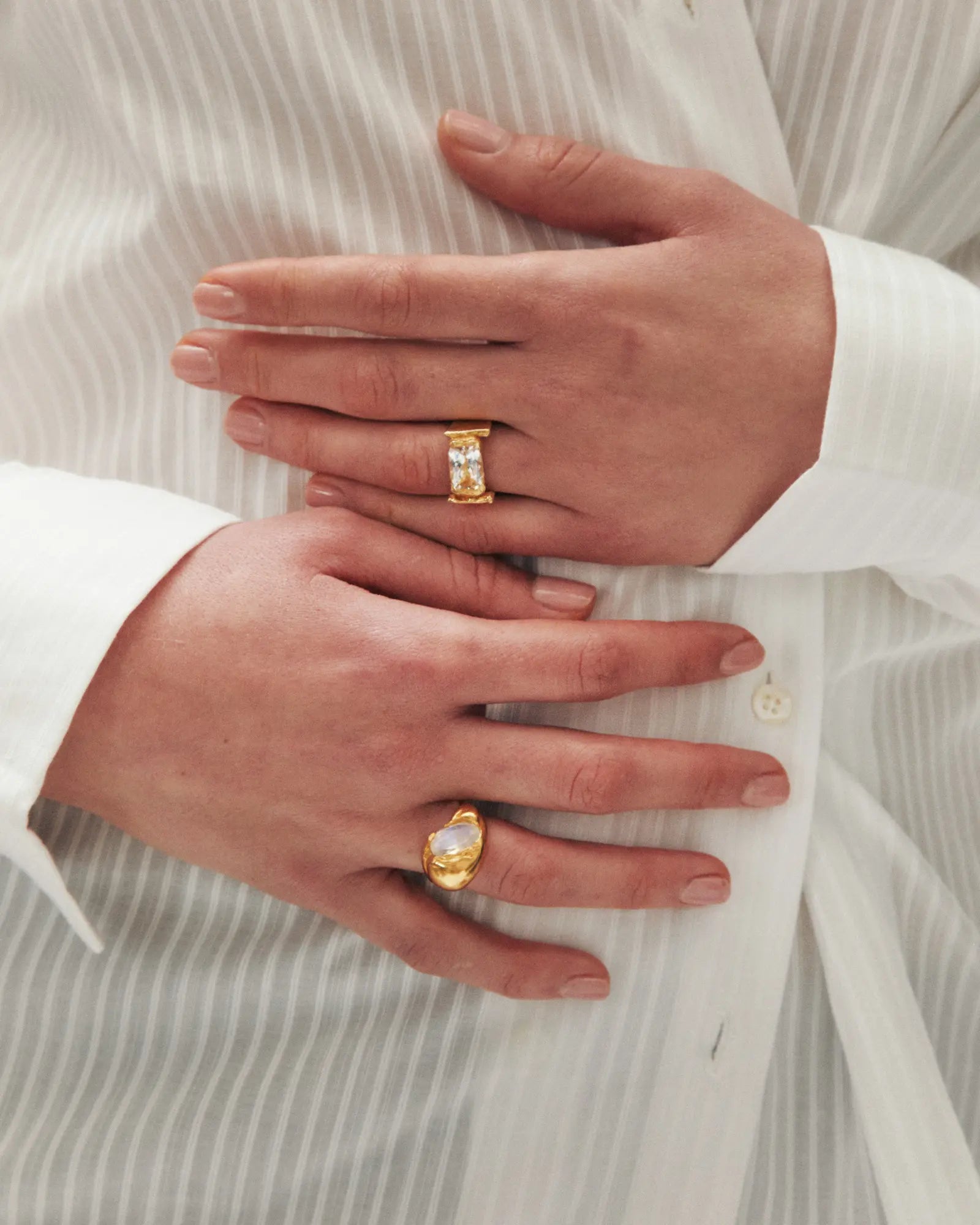 Abril - Handmade gold plated ring | Simuero