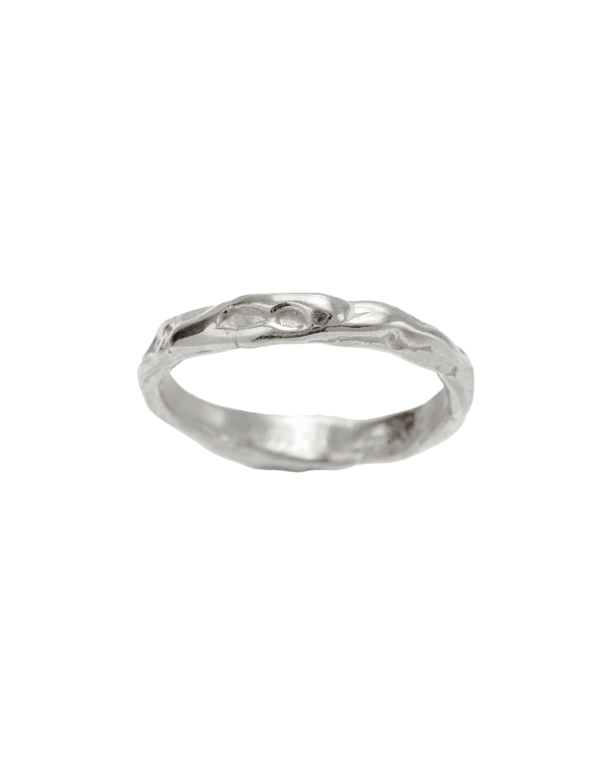 Promesa Bold Band Oro Blanco