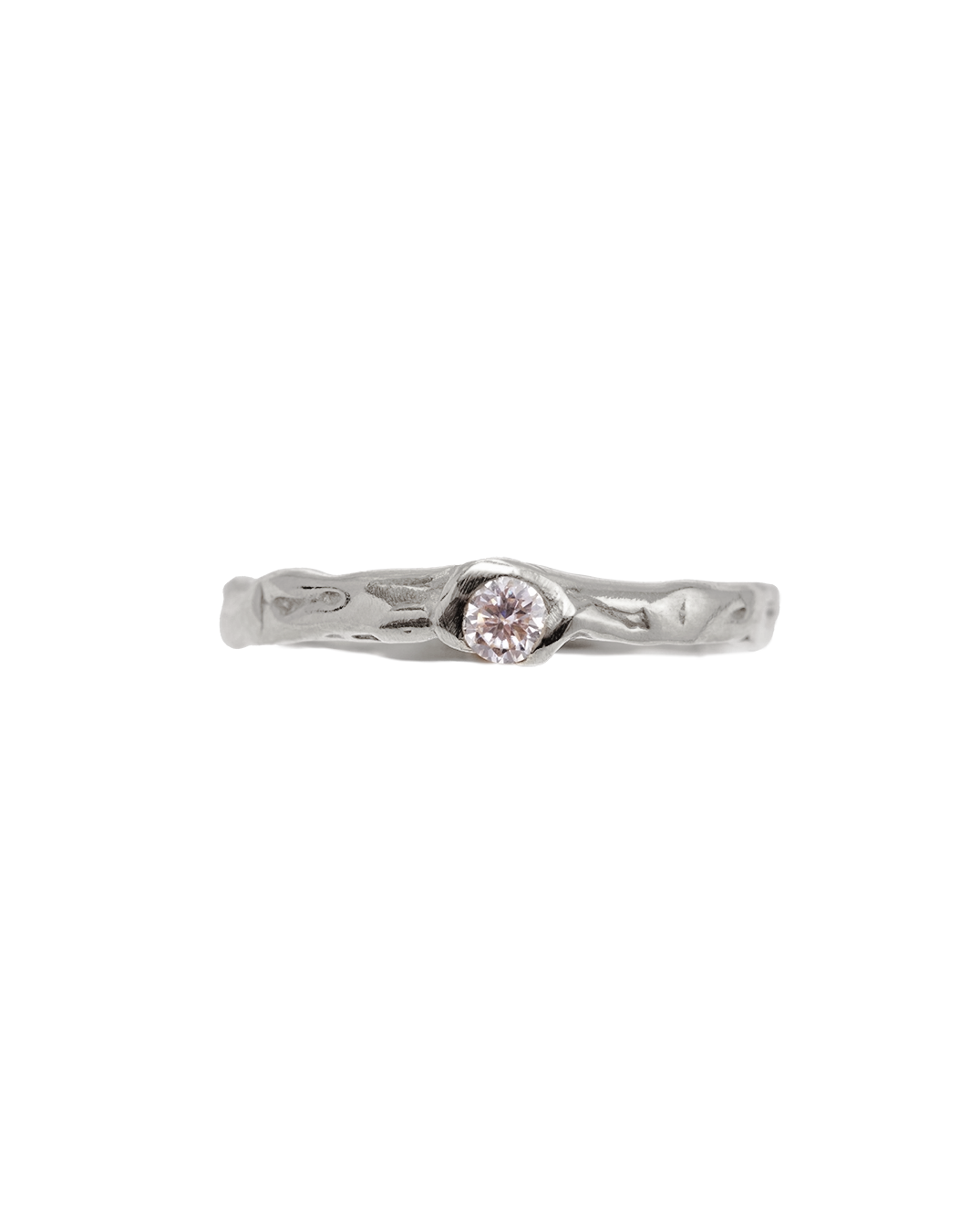 Promesa Diamond Band Oro Blanco