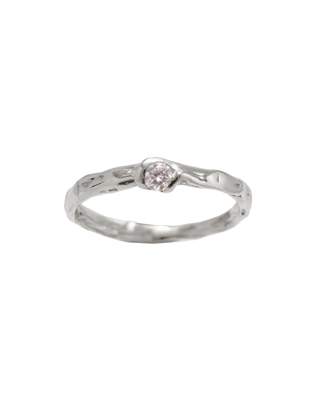 Promesa Diamond Band Oro Blanco