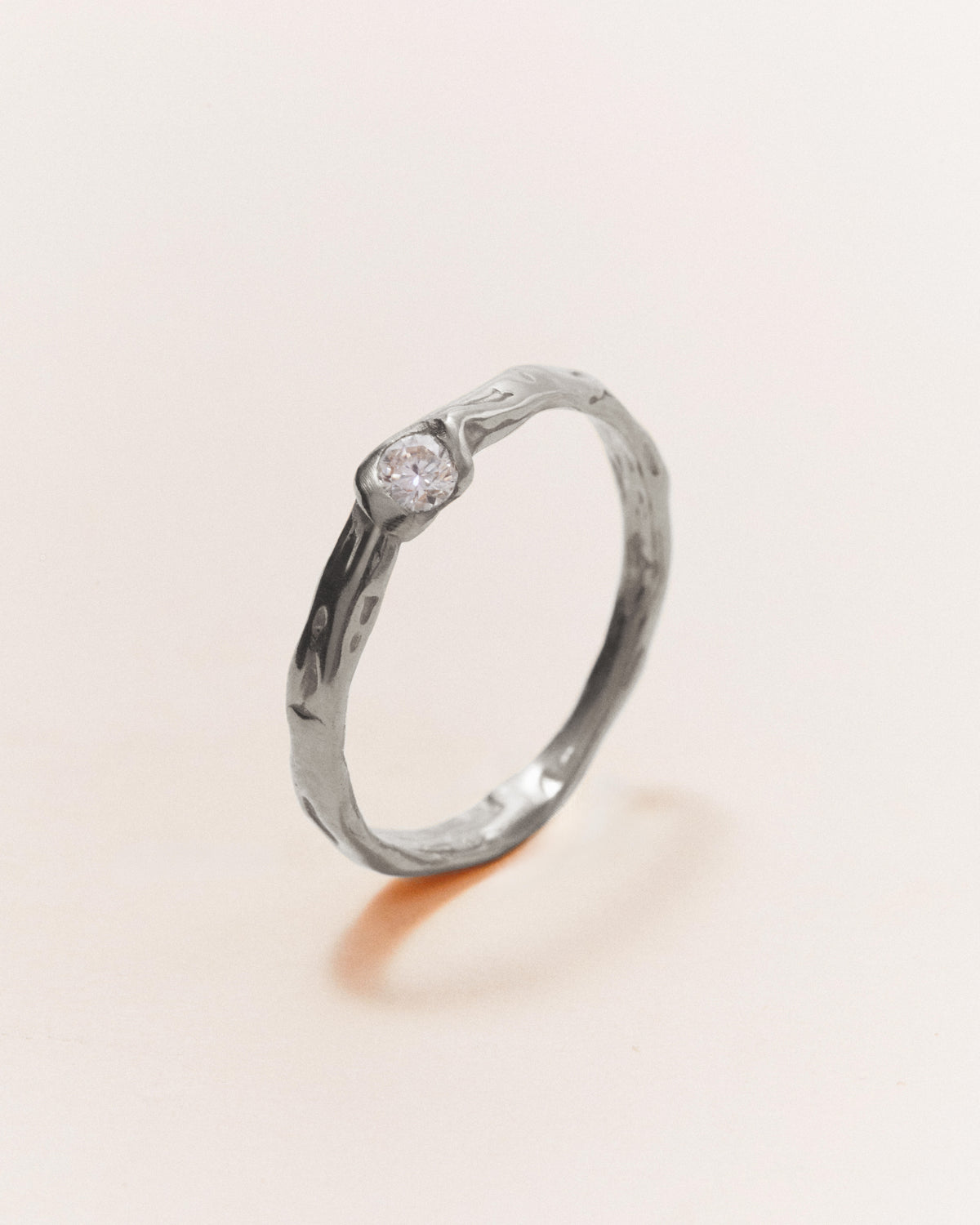 Promesa Diamond Band Oro Blanco