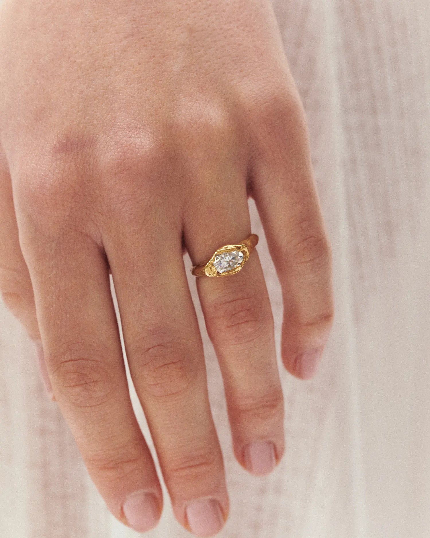 Faro 1ct Diamond - Handmade solid gold ring | SIMUERO – Simuero