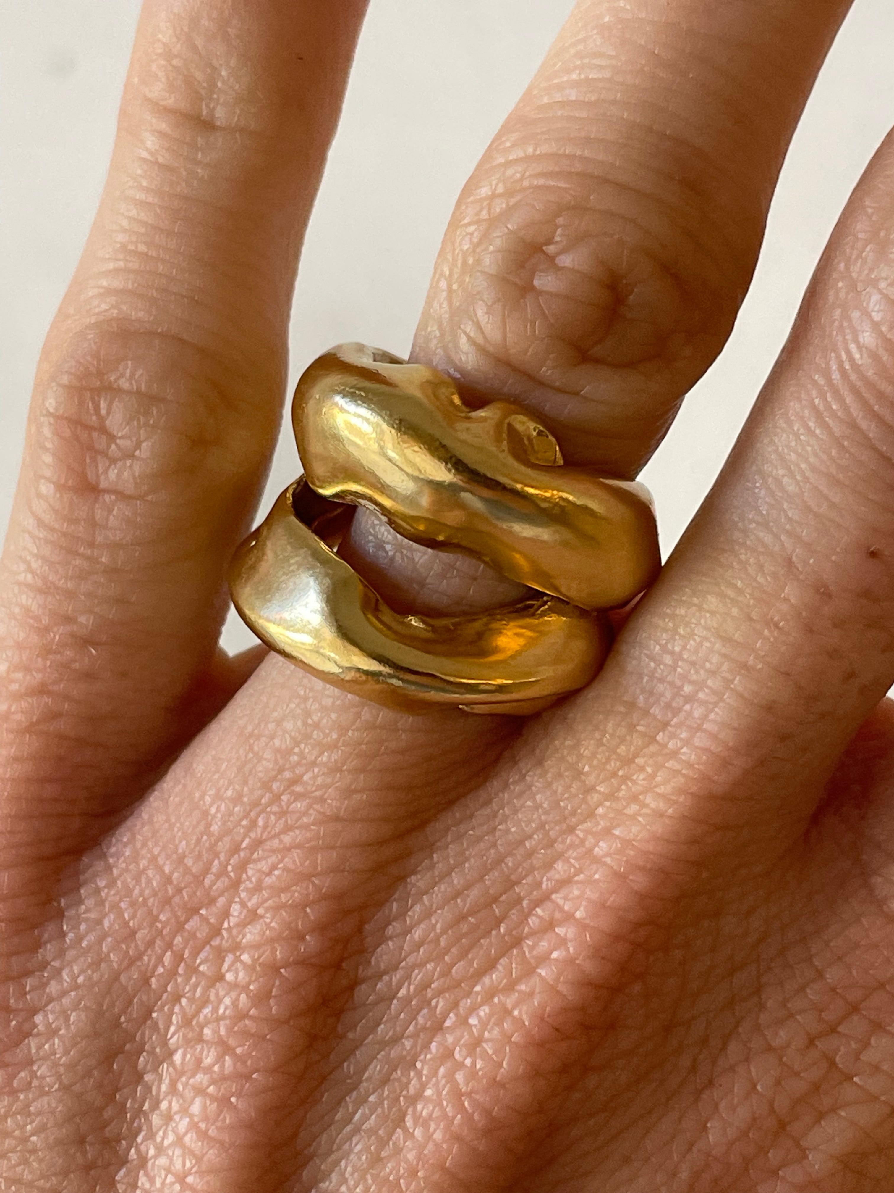 CARME - Handmade gold plated ring | Simuero